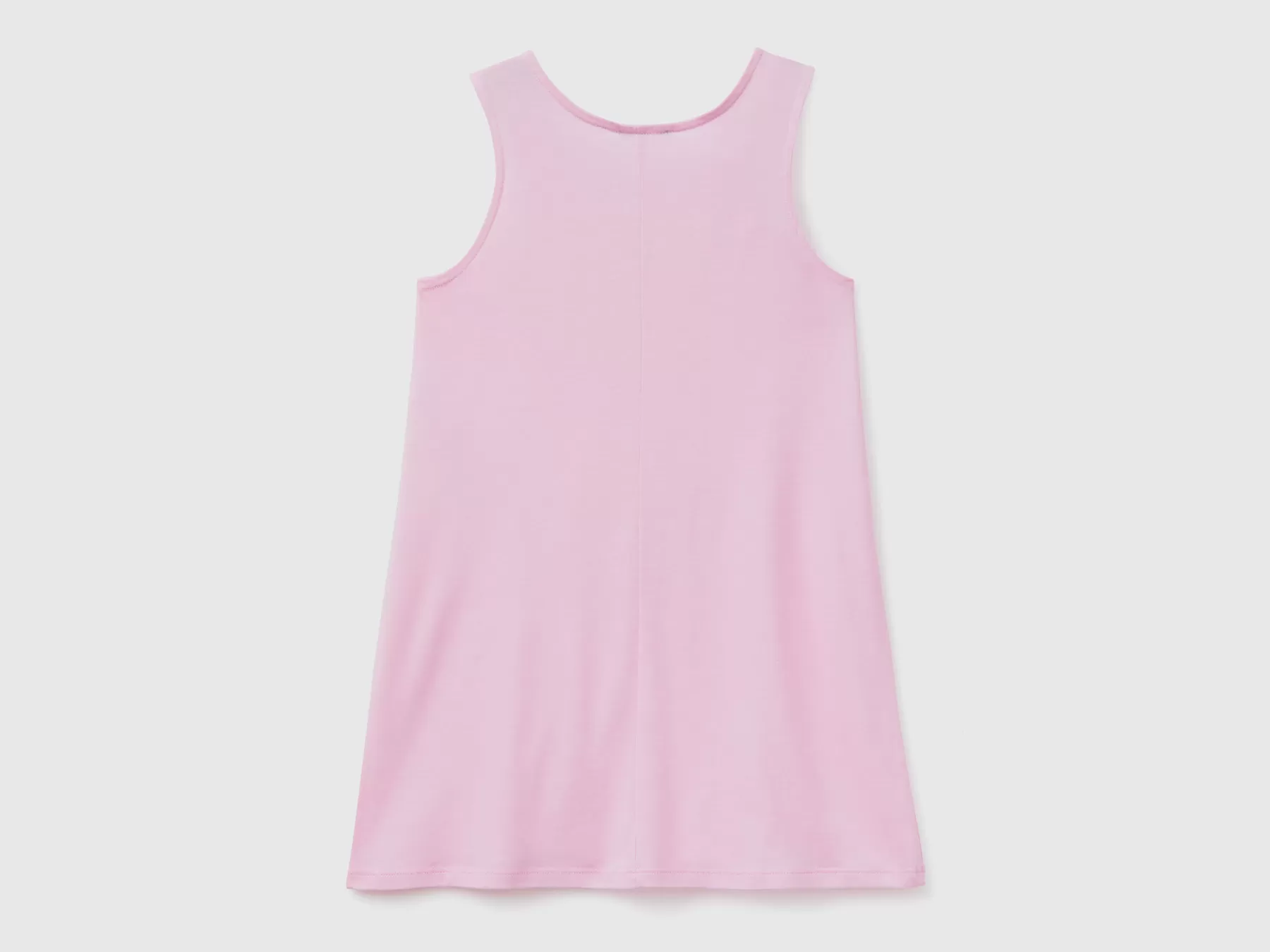 Benetton Abito Copricostume Smanicato Rosa Discount