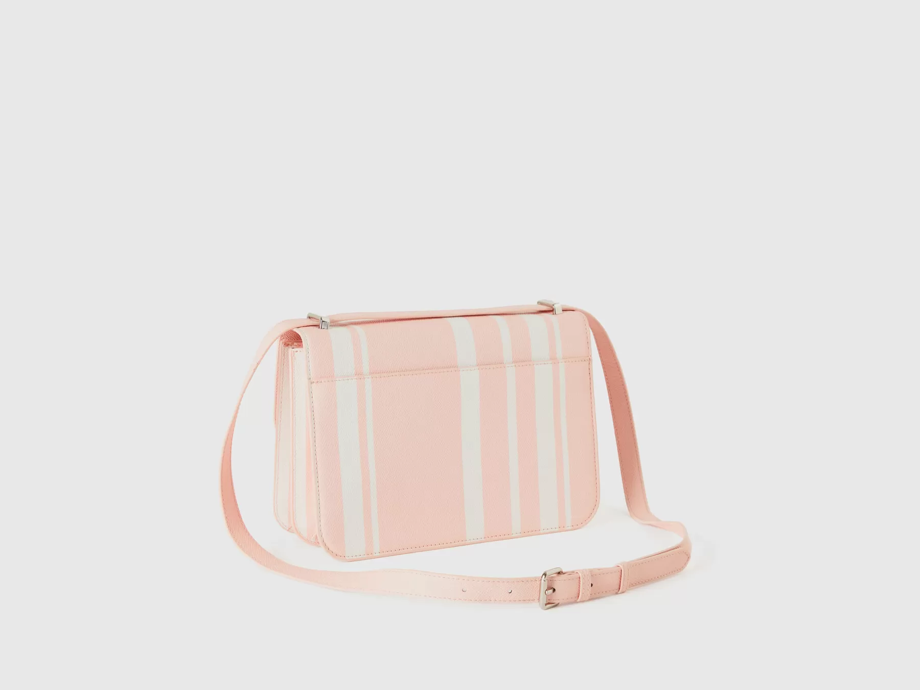 Benetton Be Bag Grandea Righe Rosa Flash Sale