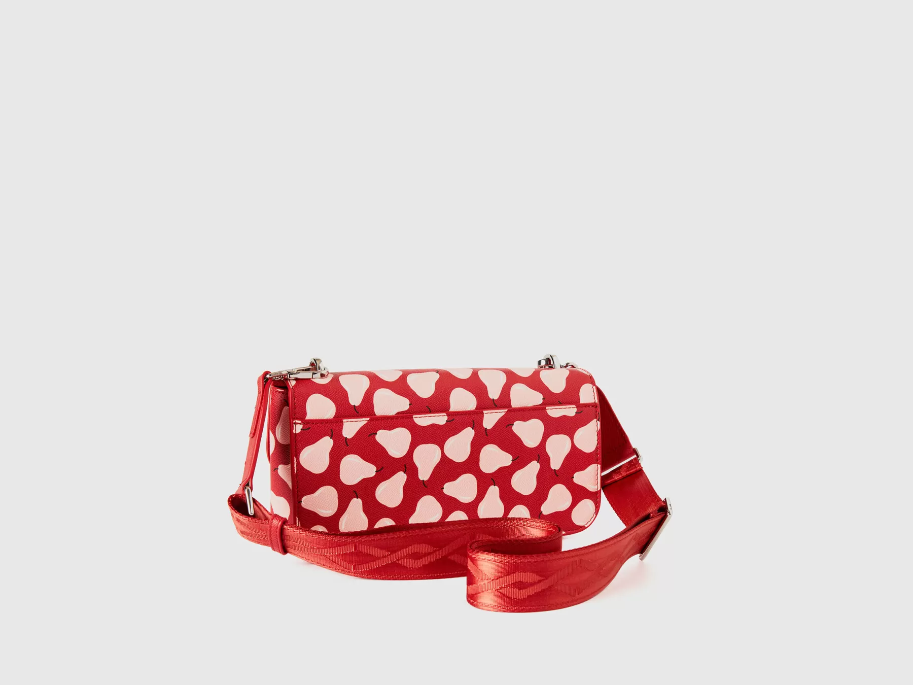 Benetton Be Bag Media Rossa Con Pere Rosso Clearance