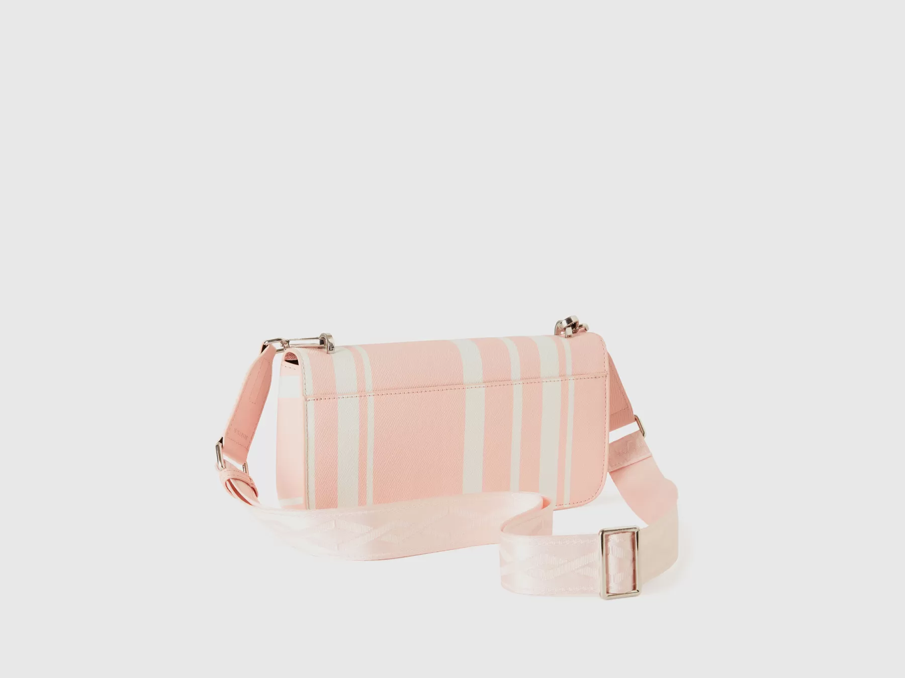 Benetton Be Bag Mediaa Righe Rosa Best Sale