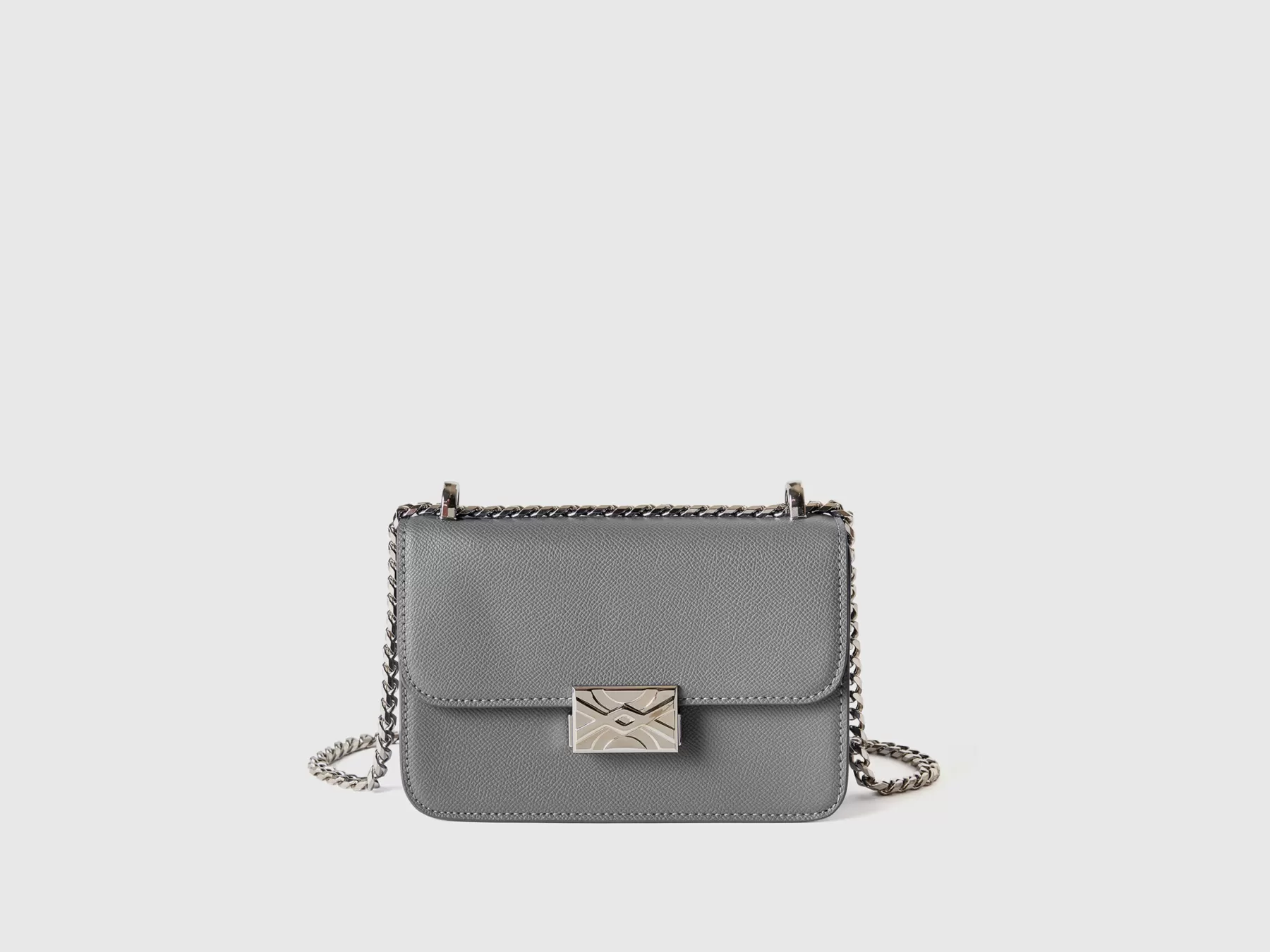 Benetton Be Bag Piccola Grigia Grigio New