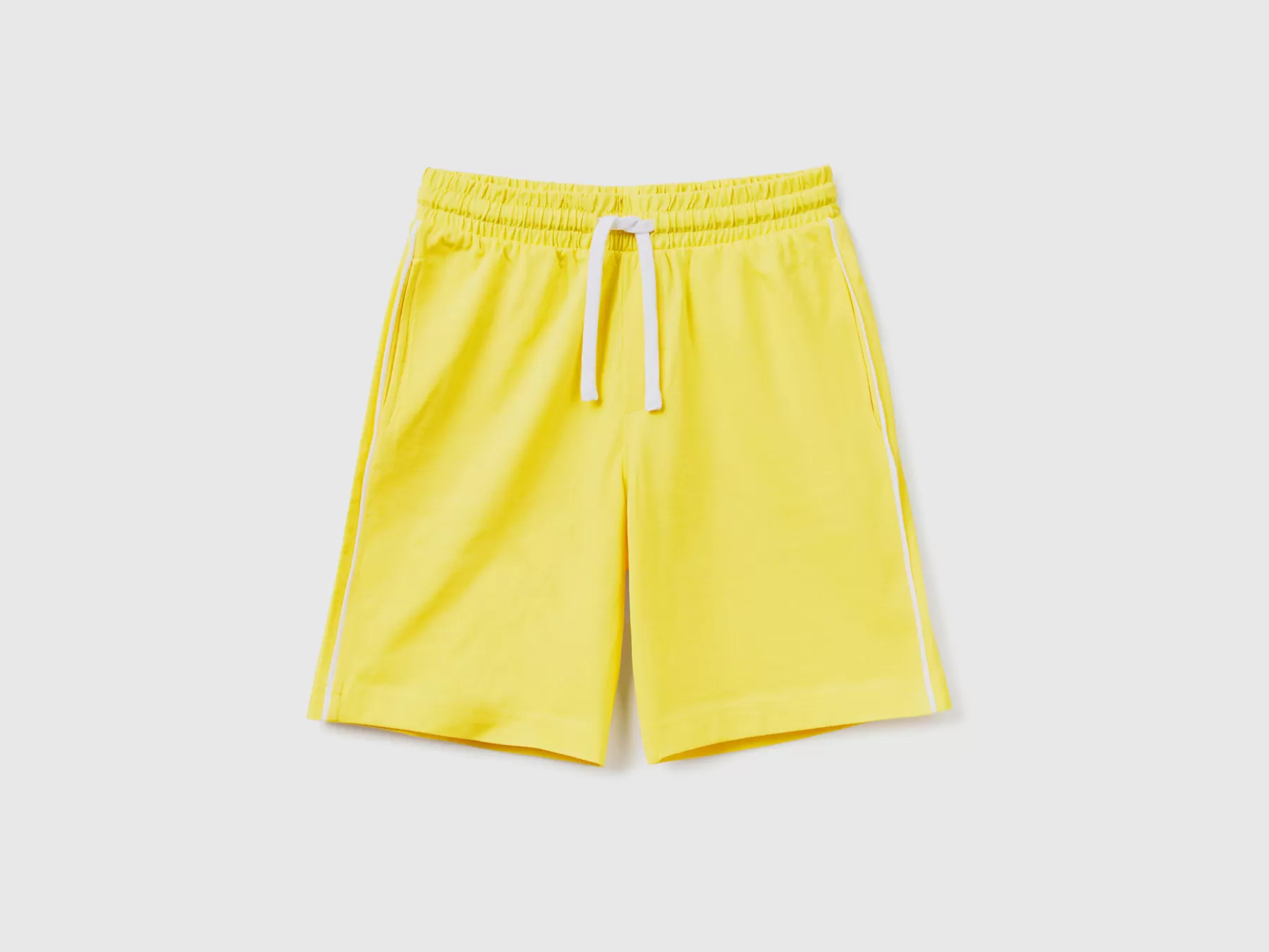 Benetton Bermuda Con Coulisse Regular Fit Giallo Cheap