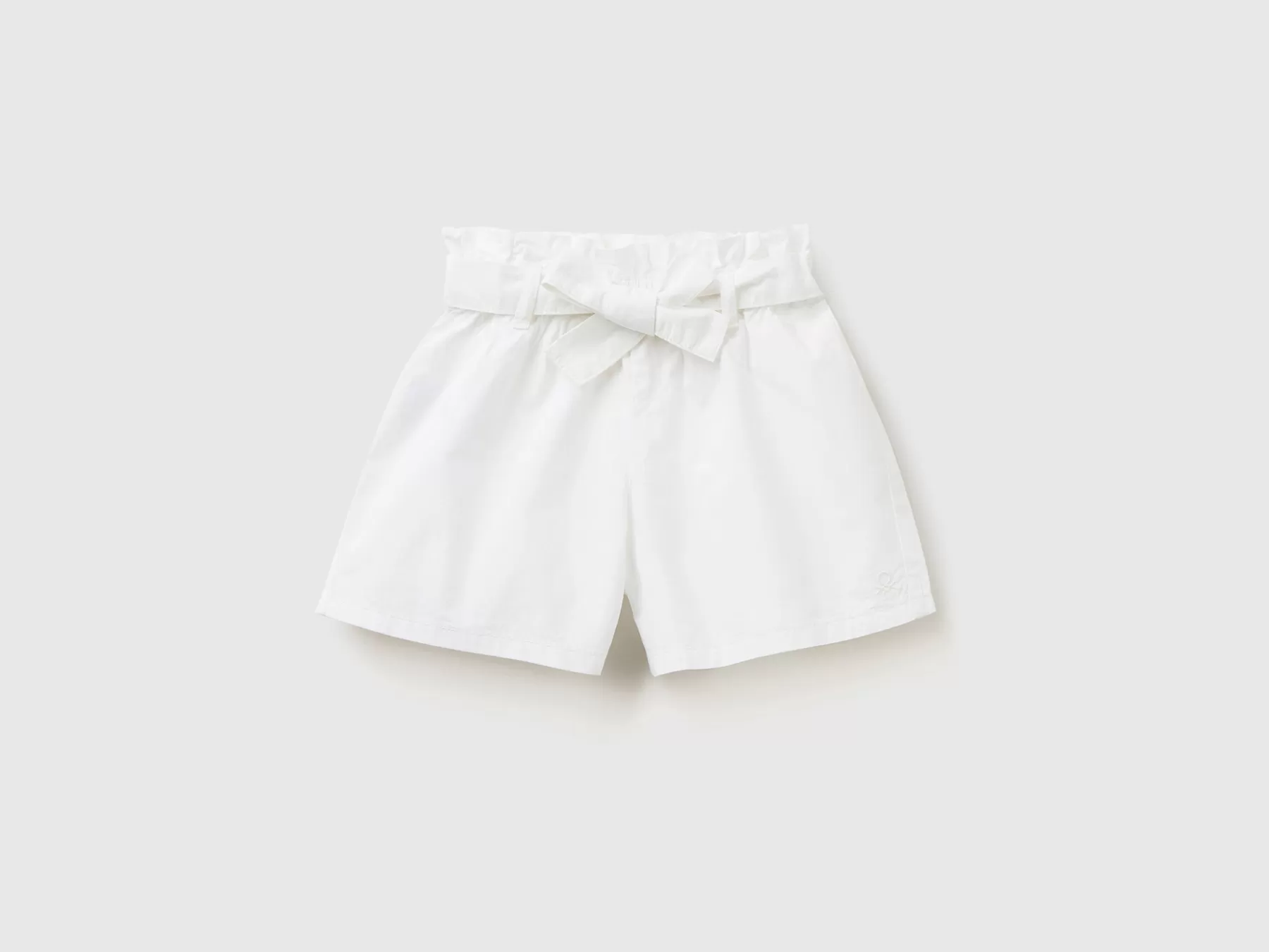 Benetton Bermuda Con Fusciacca Bianco Cheap