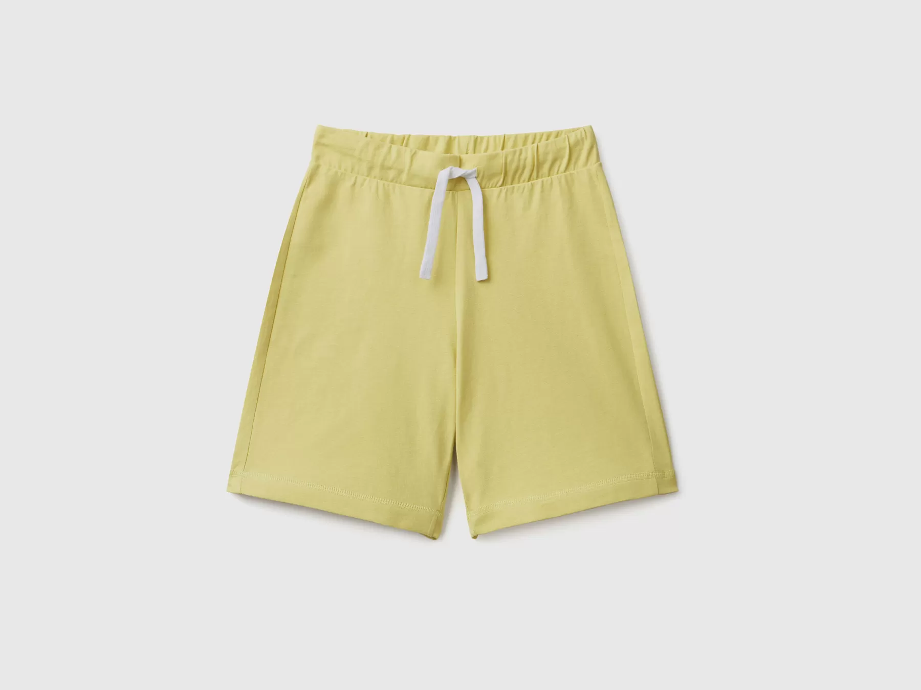 Benetton Bermuda In 100% Cotone Lime Cheap