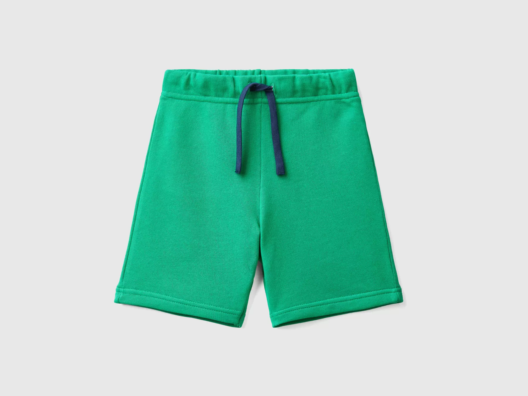 Benetton Bermuda In Felpa 100% Cotone Bio Verde Clearance