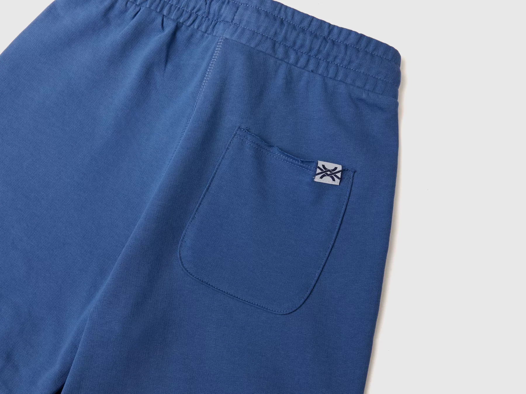 Benetton Bermuda In Felpa Leggera Bluette Shop