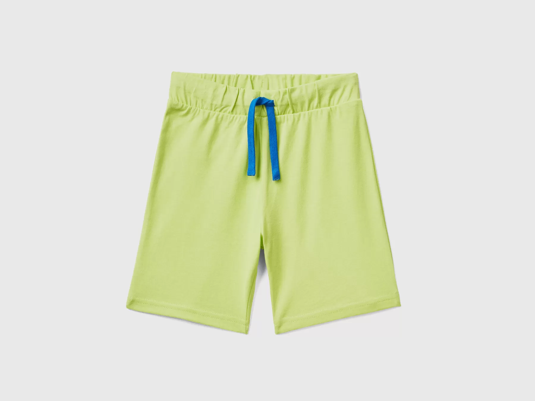 Benetton Bermuda In Jersey Verde Fluo Store