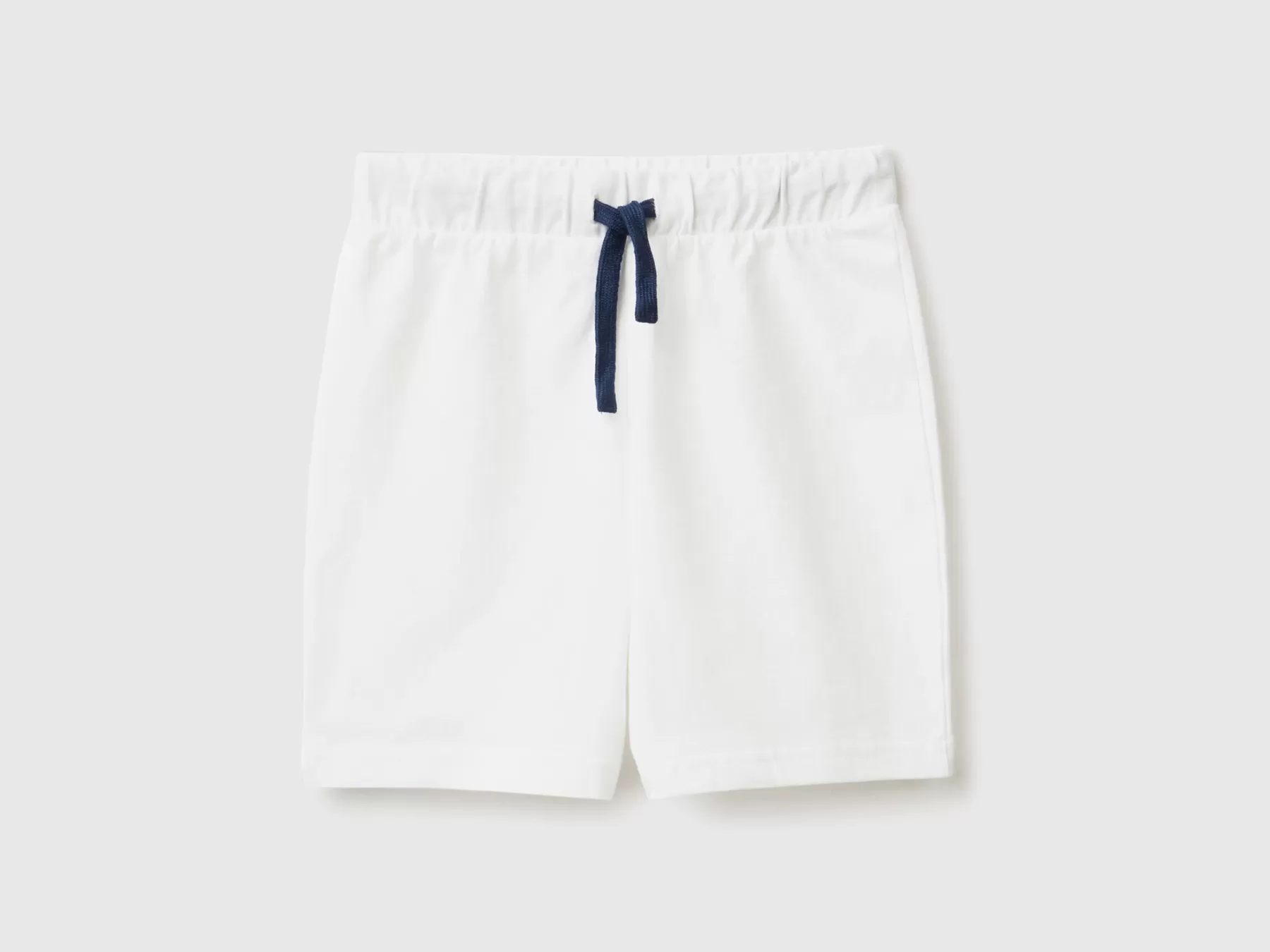 Benetton Bermuda In Jersey Bianco Discount