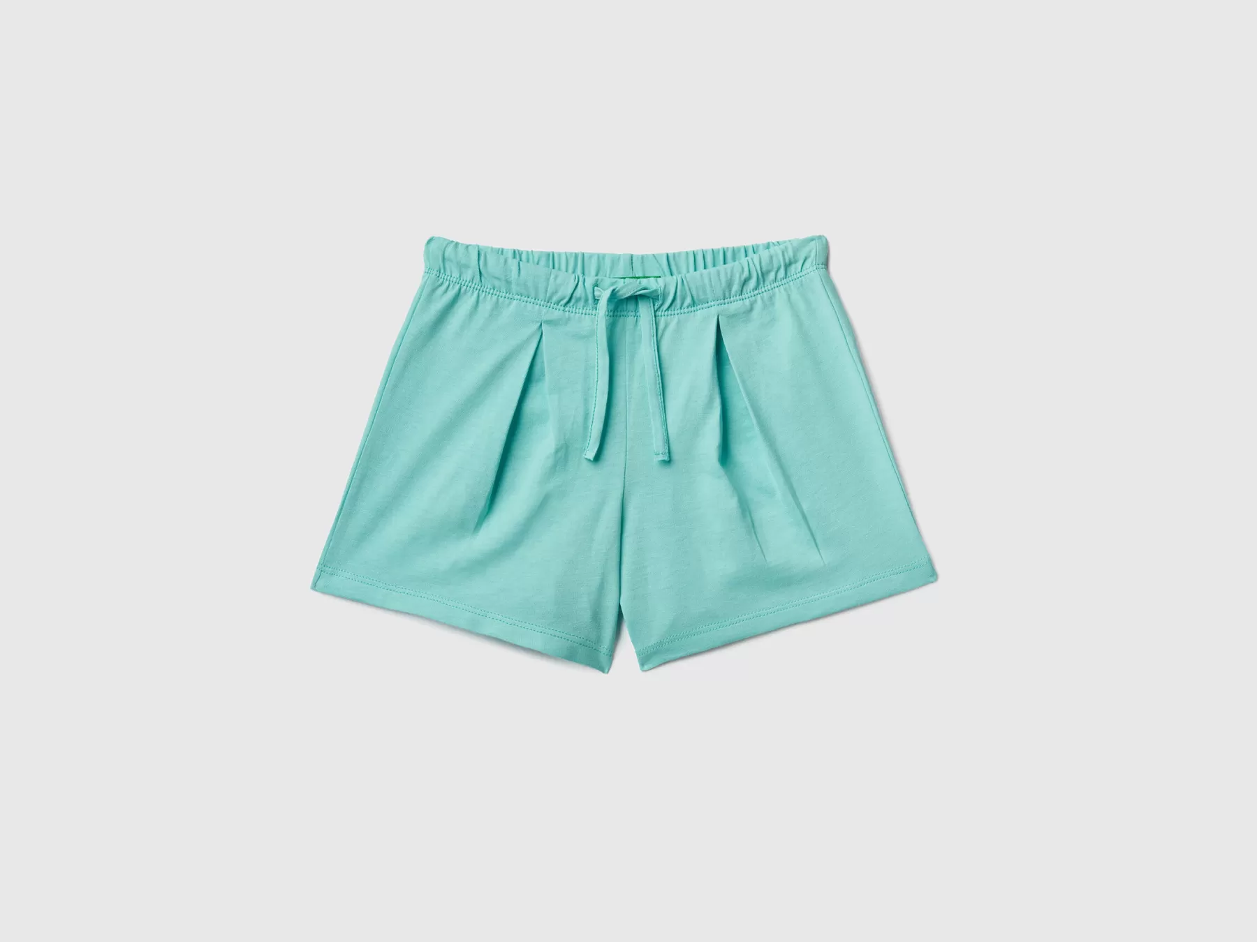 Benetton Bermuda In Puro Cotone Azzurro Online