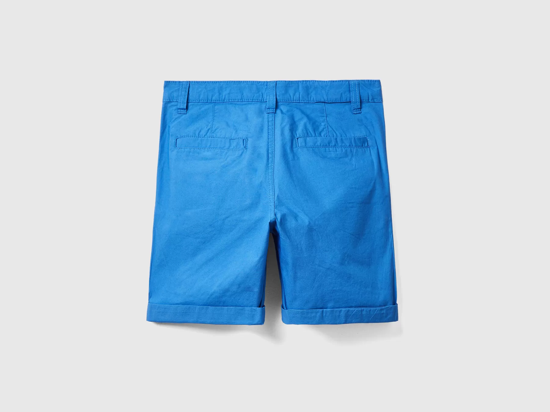 Benetton Bermuda In Puro Cotone Bluette Cheap