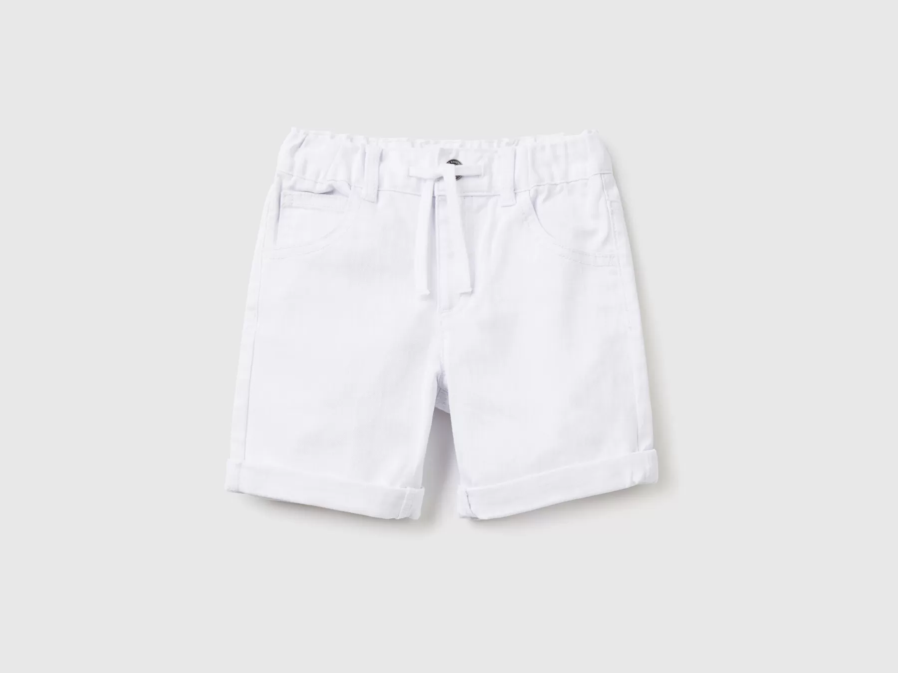 Benetton Bermuda Slim Fit Bianco Cheap