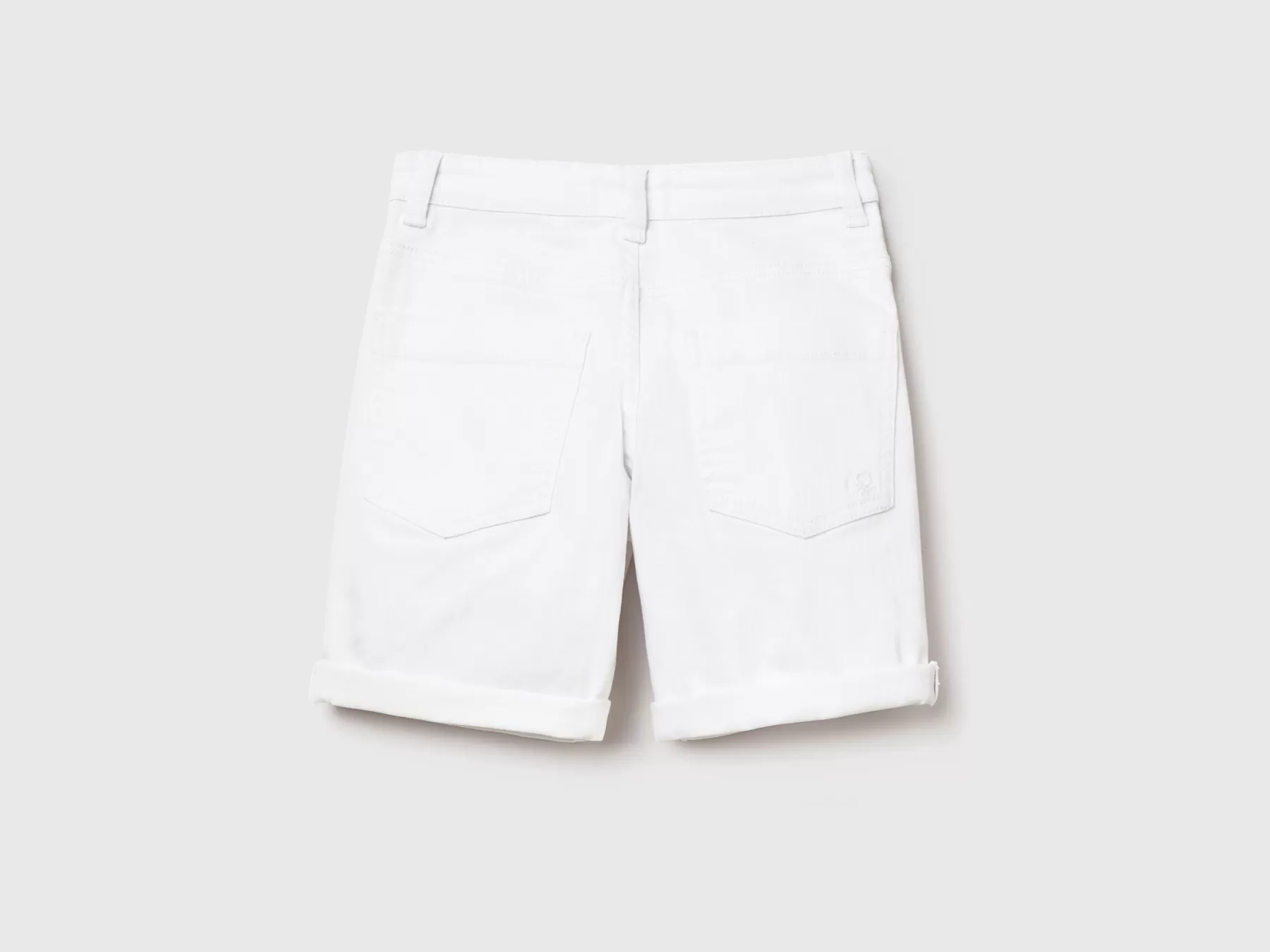 Benetton Bermuda Slim Fit Bianco Shop