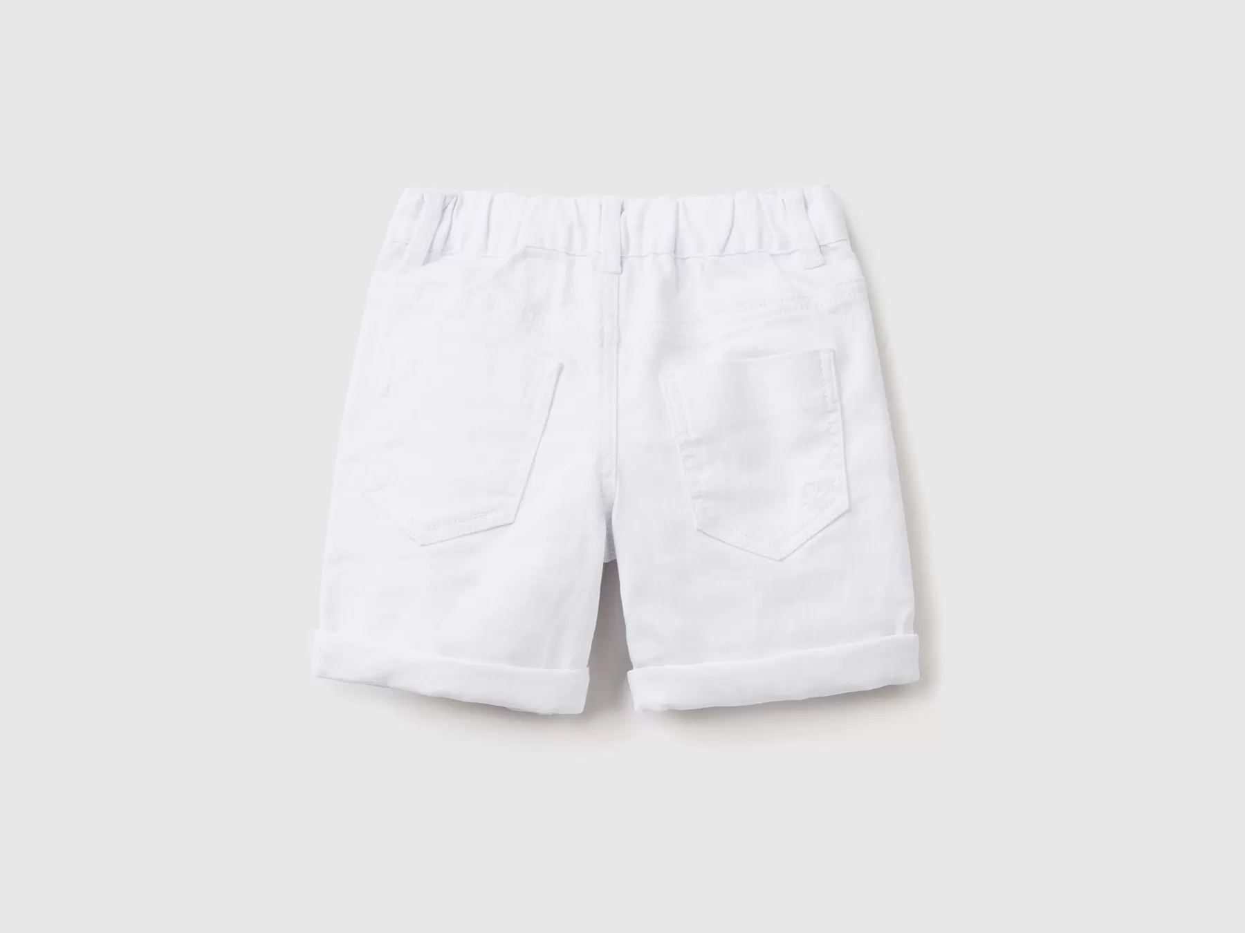 Benetton Bermuda Slim Fit Bianco Cheap