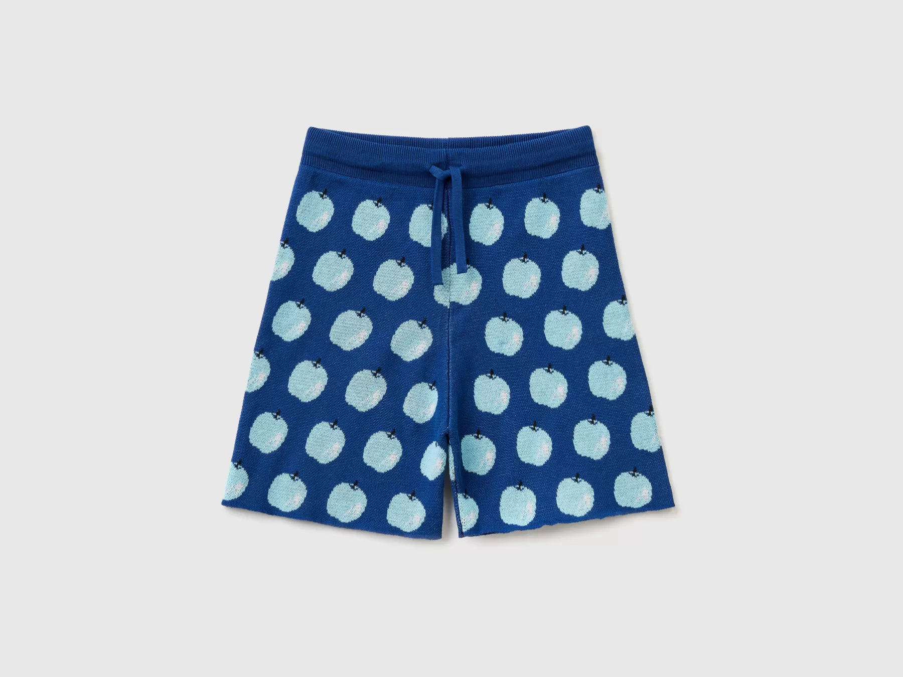 Benetton Bermudacon Pattern Mele Blu Outlet