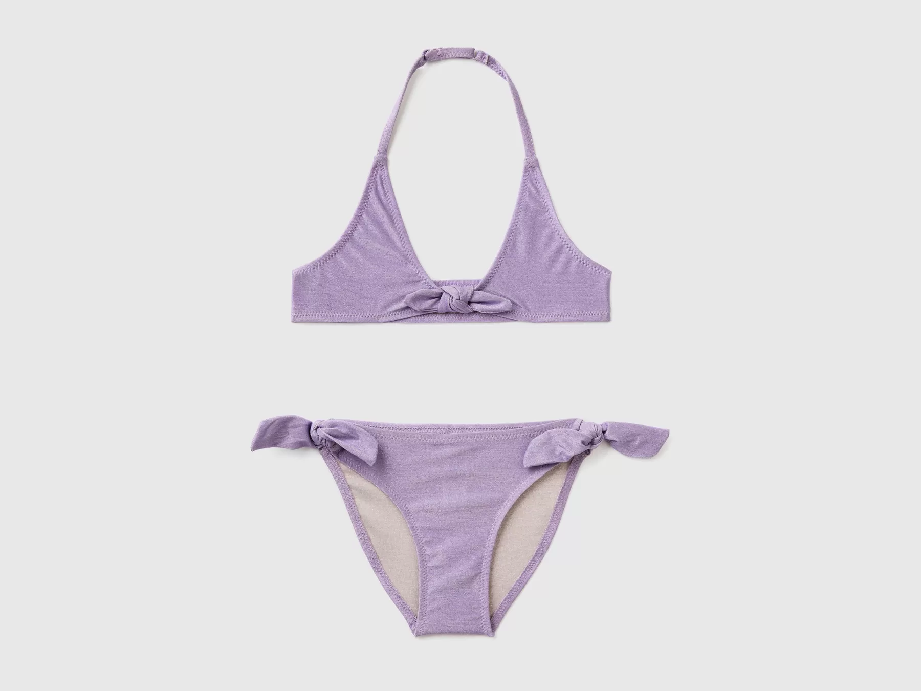 Benetton Bikini Mare Con Lurex Lilla Best Sale