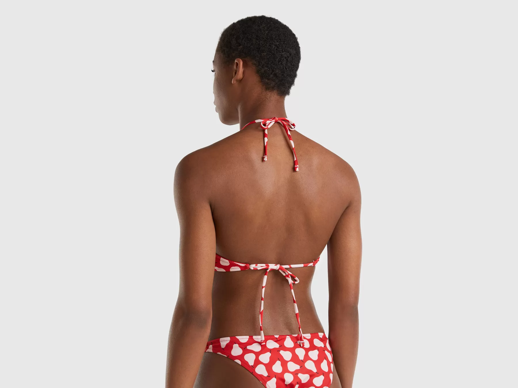 Benetton Bikini Top Con Stampa Pere Rosso Cheap