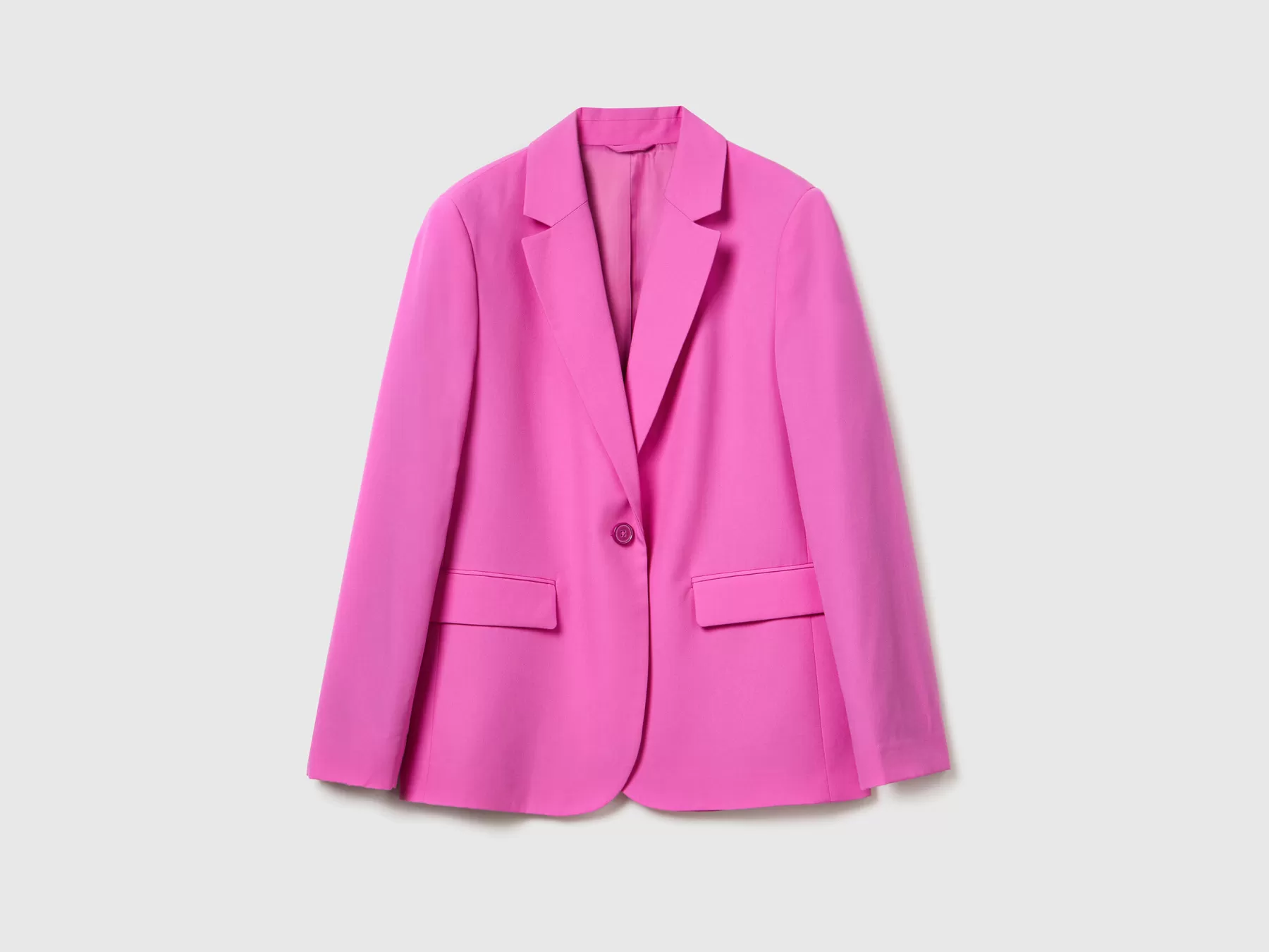 Benetton Blazer Fluido Foderato Rosa New