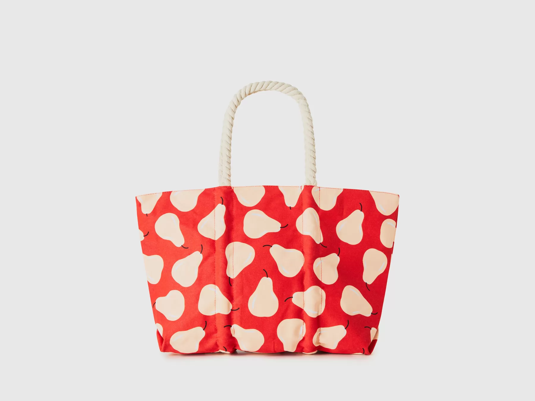 Benetton Borsa Rossa Con Pattern Pere Rosso Shop