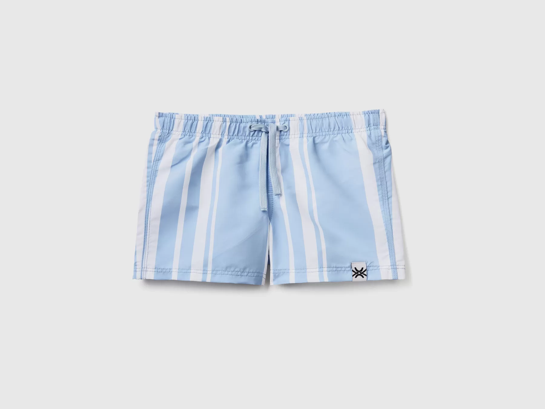 Benetton Boxer Mare Celeste A Righe Azzurro Clearance