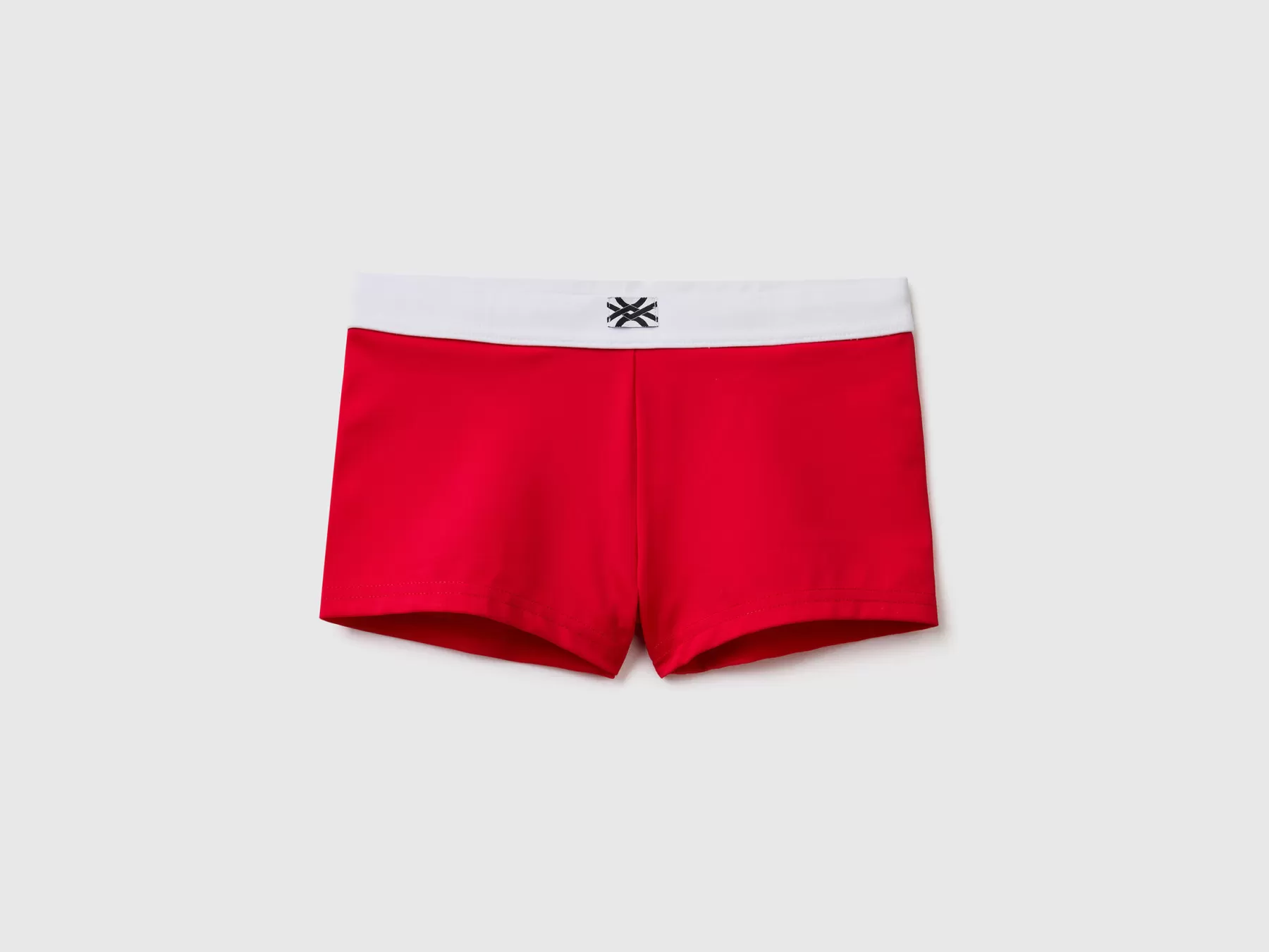 Benetton Boxer Mare Con Coulisse In Econyl® Rosso Fashion