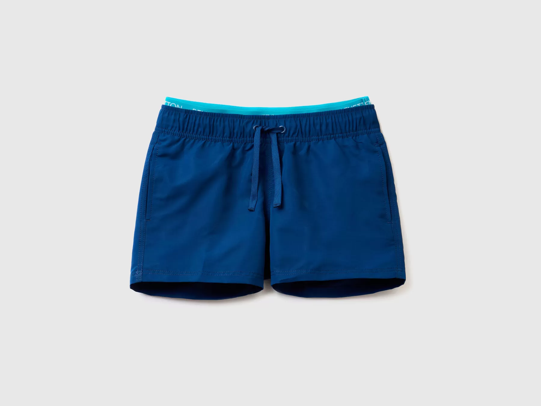 Benetton Boxer Mare Con Elastico Logato Blu Scuro New