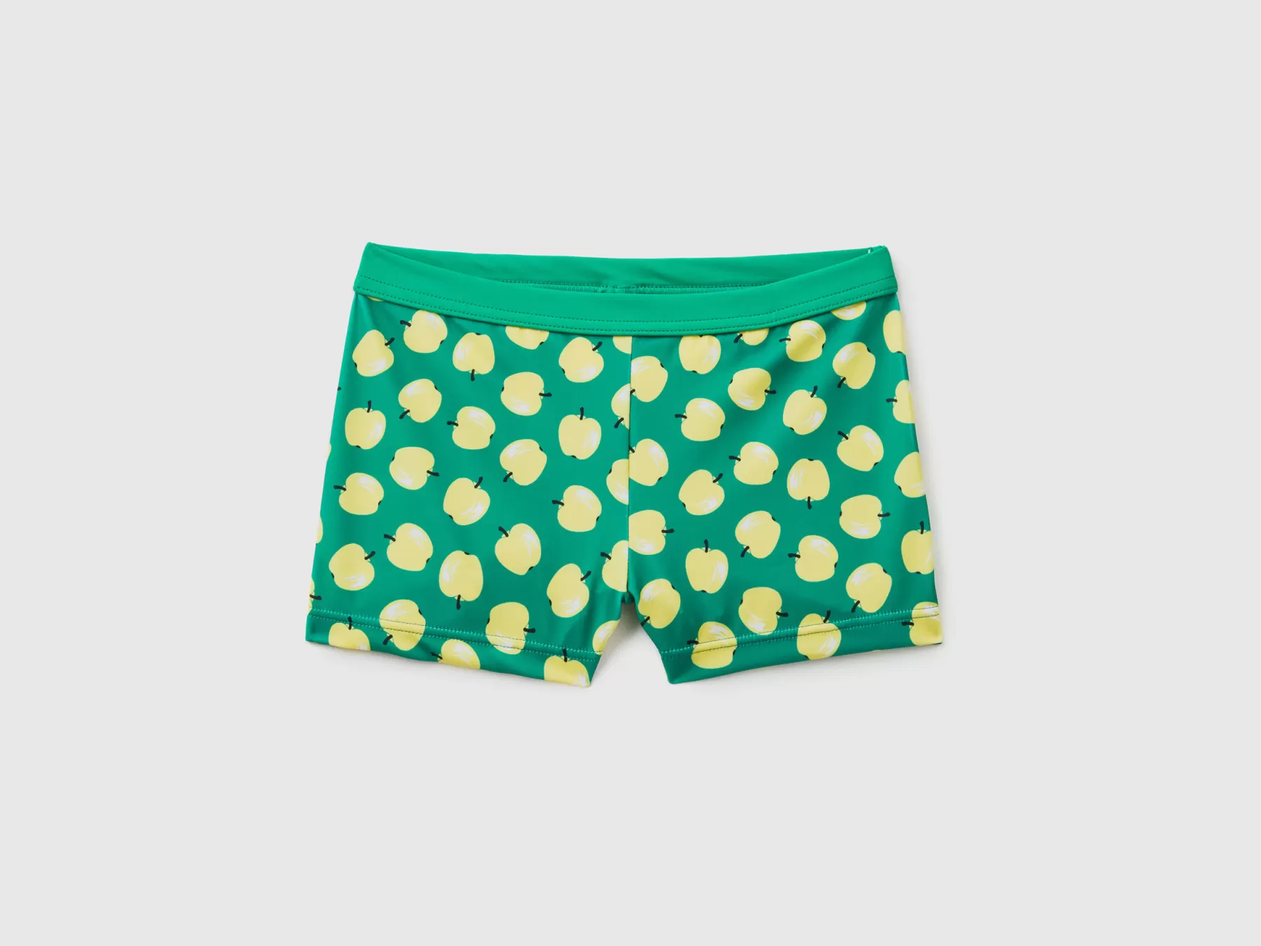 Benetton Boxer Mare Verdi Con Pattern Mele Verde Outlet