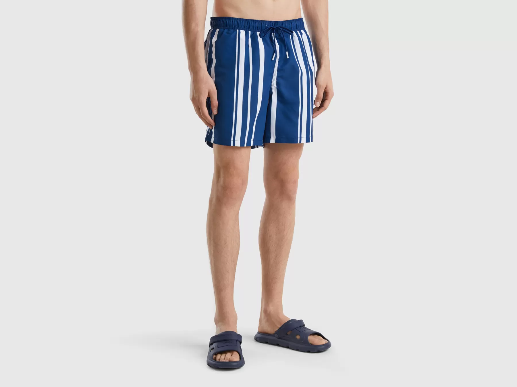 Benetton Boxer Marea Righe Blu Scuro Flash Sale