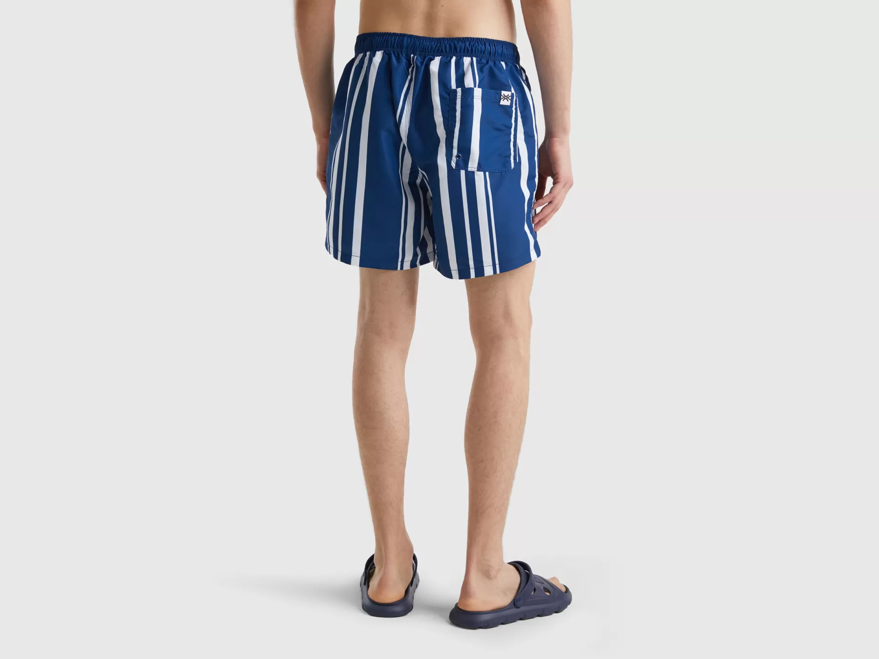 Benetton Boxer Marea Righe Blu Scuro Flash Sale