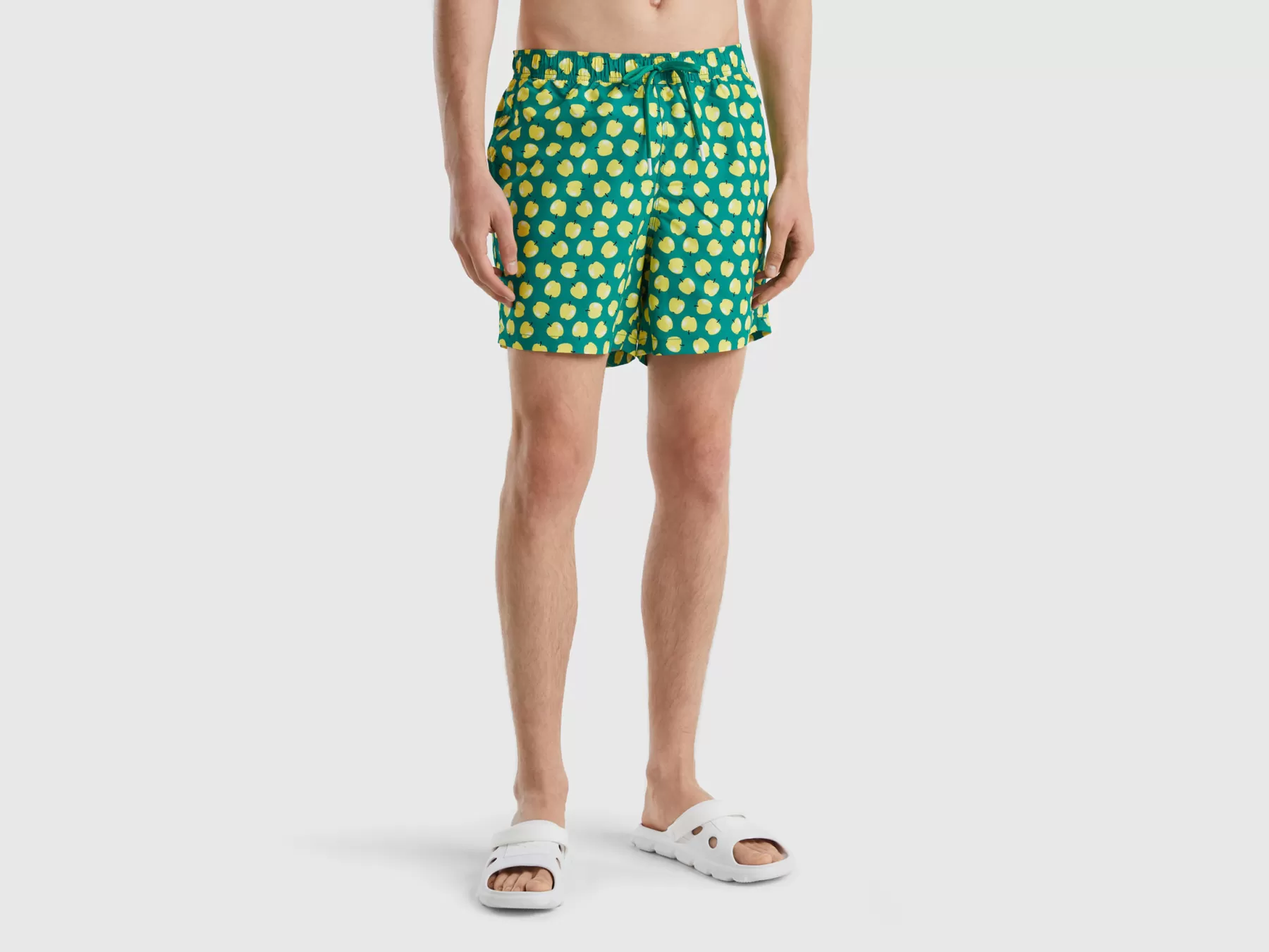 Benetton Boxer Marecon Pattern Mele Verde Outlet