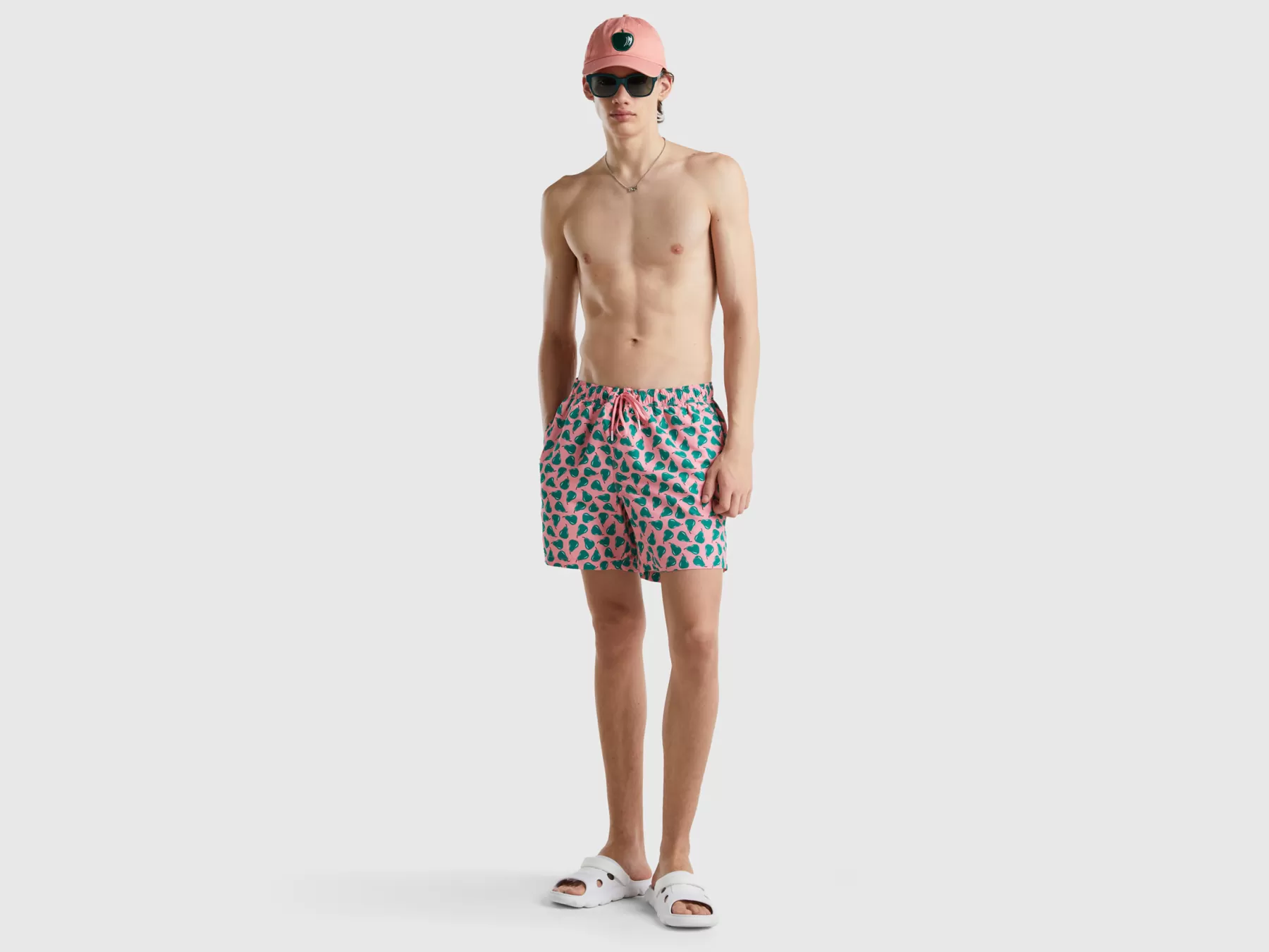 Benetton Boxer Marecon Pattern Pere Rosa Fashion