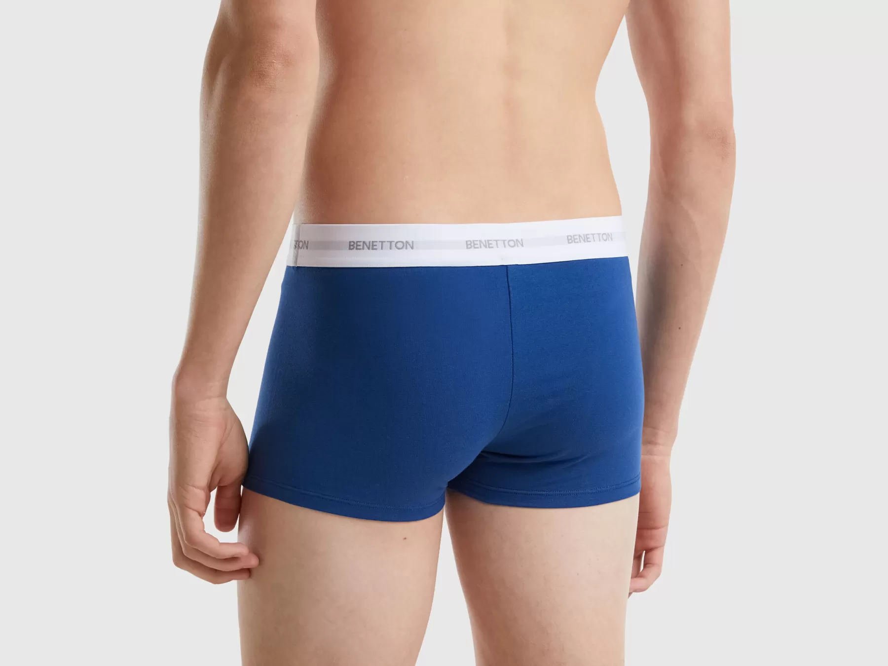 Benetton Boxerin Cotone Bio Stretch Blu Scuro Store