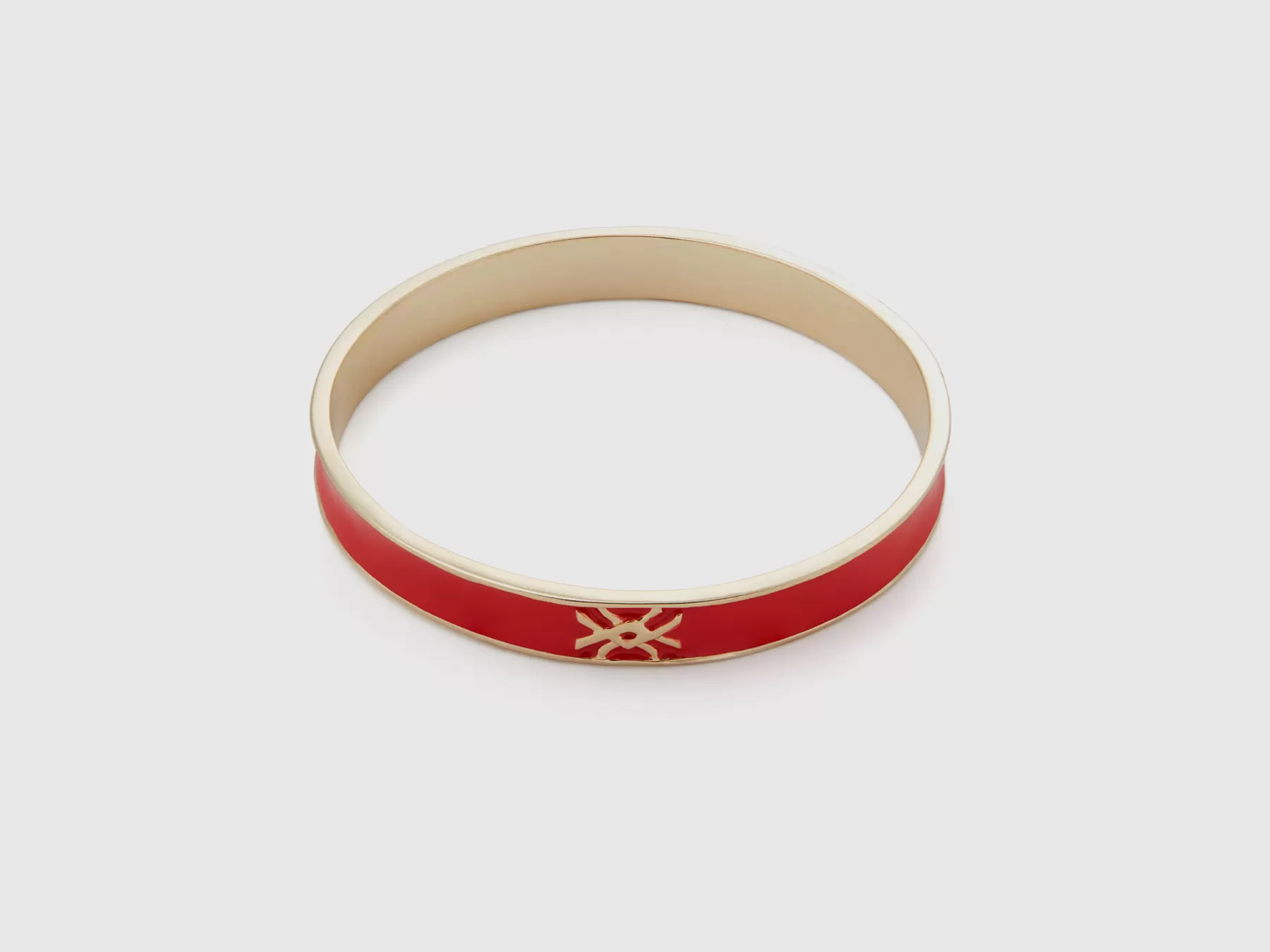 Benetton Bracciale Bangle Rossocon Logo Fragola Best Sale