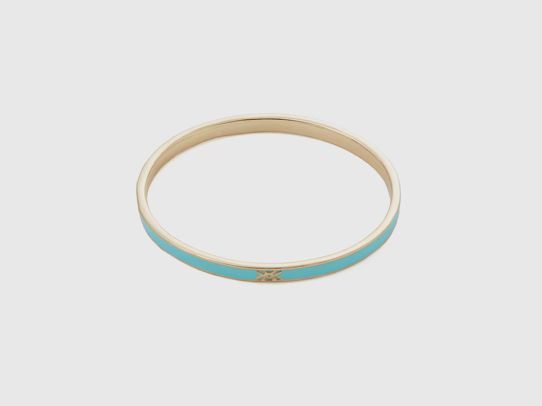 Benetton Bracciale Bangle Sottile Celeste Outlet