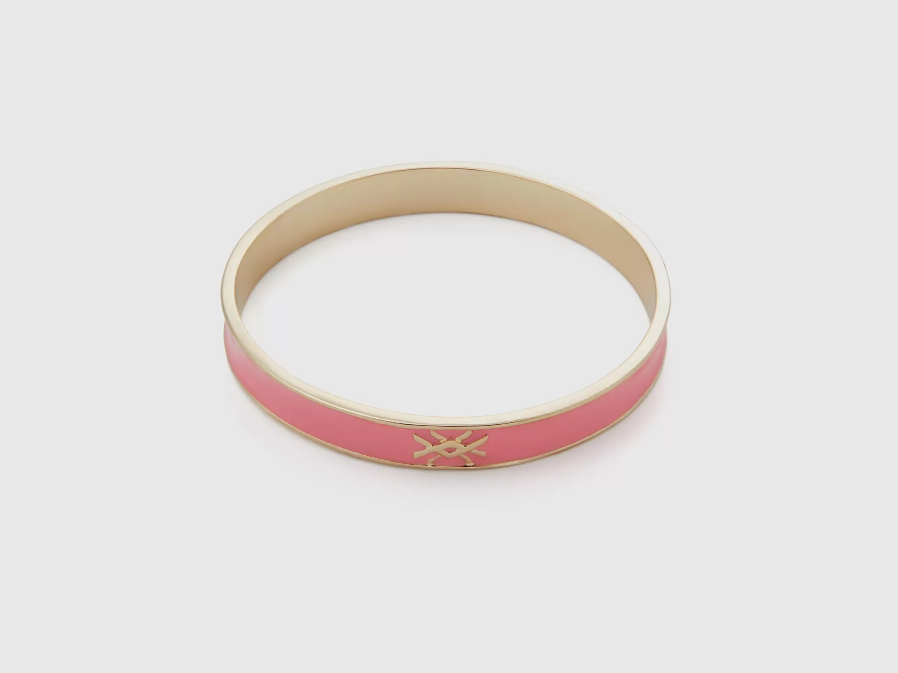 Benetton Bracciale Banglecon Logo Rosa Best