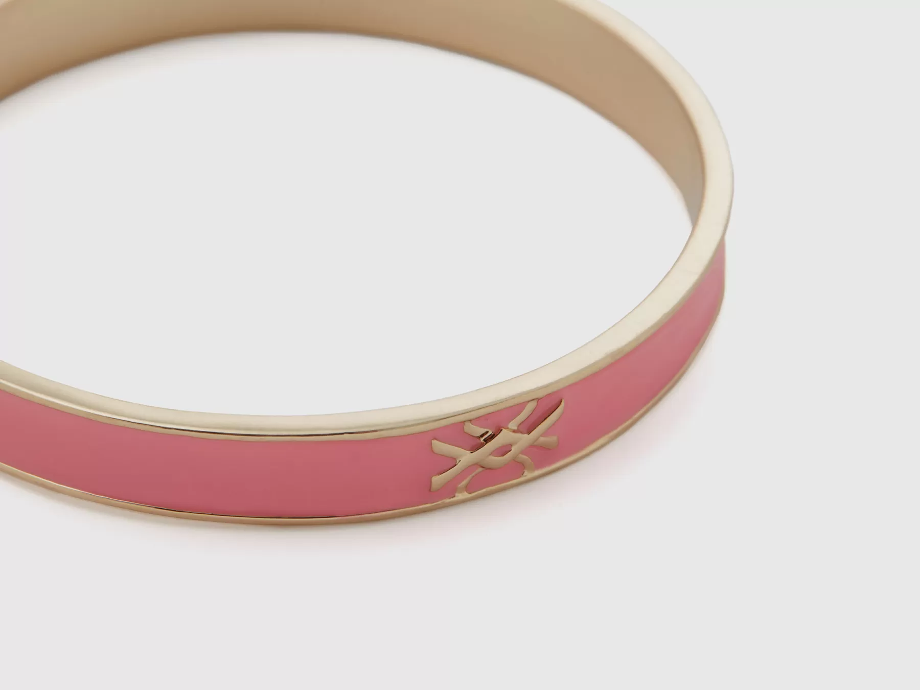 Benetton Bracciale Banglecon Logo Rosa Best