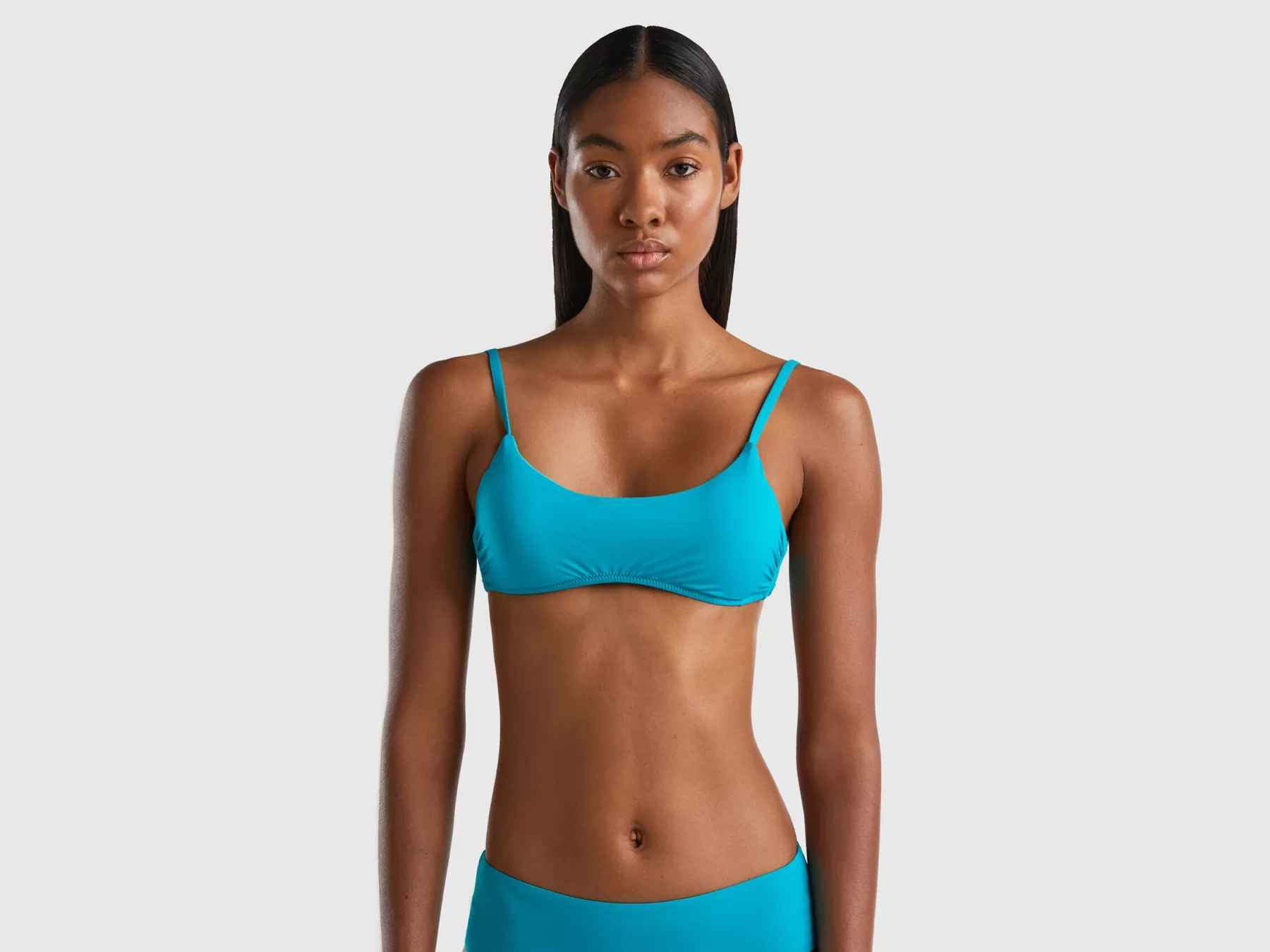 Benetton Brassiere Costume In Econyl® Turchese Online