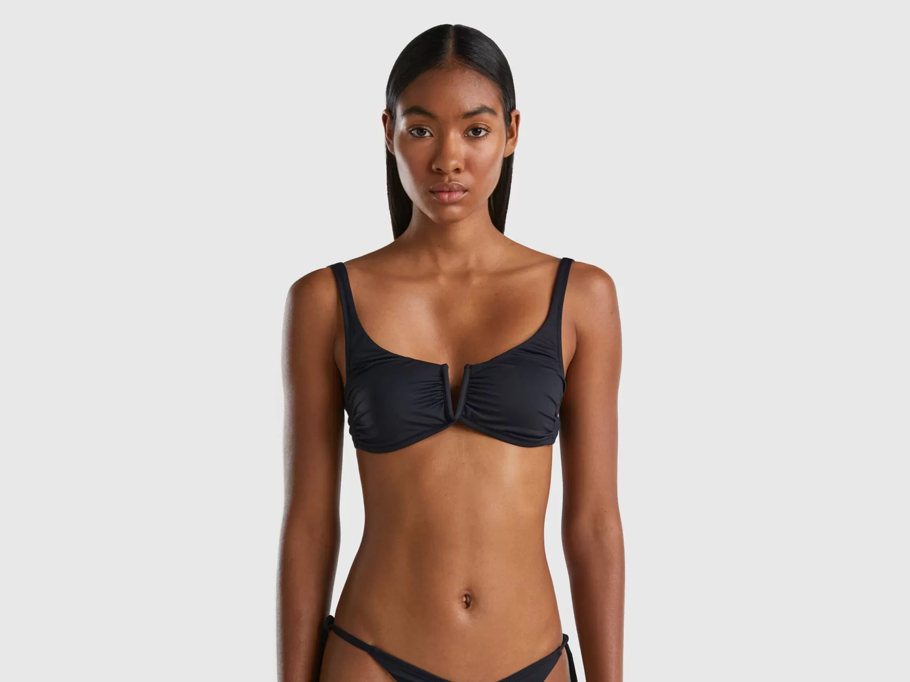 Benetton Brassiere Costume In Econyl® Nero Best Sale