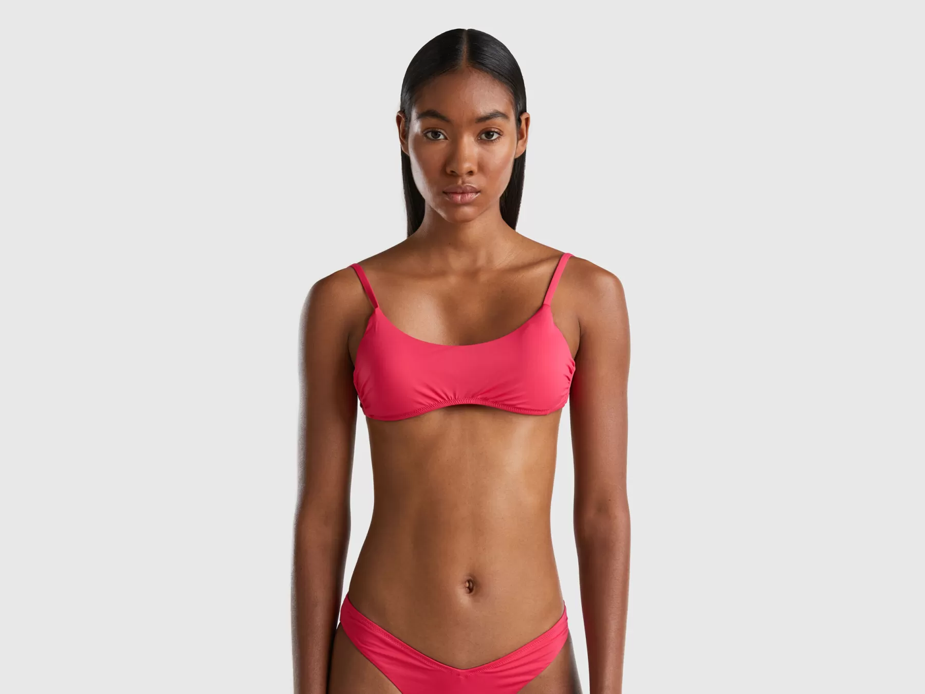 Benetton Brassiere Costume In Econyl® Fucsia Outlet