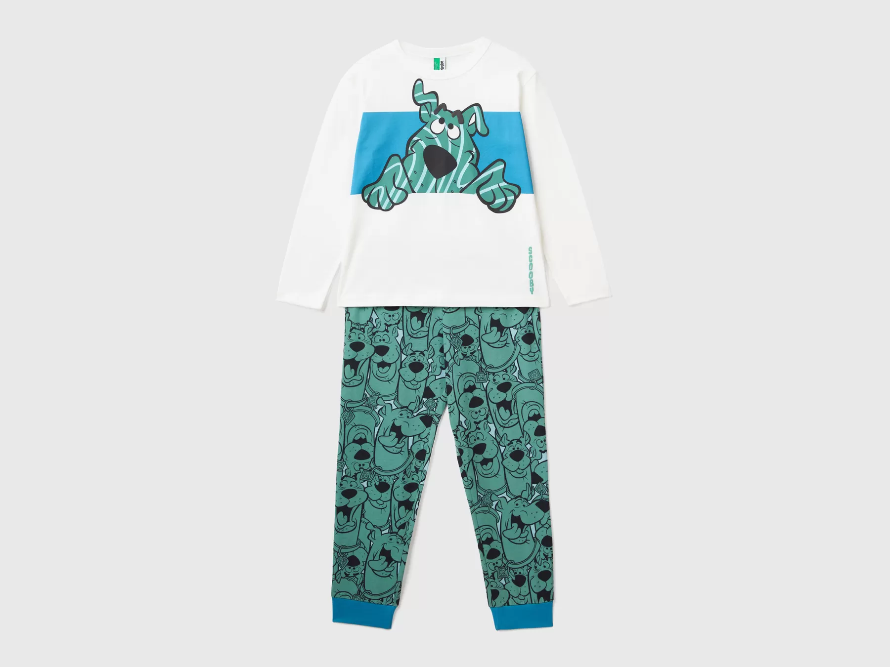 Benetton Caldo Pigiama Scooby-Doo Bianco Panna Shop