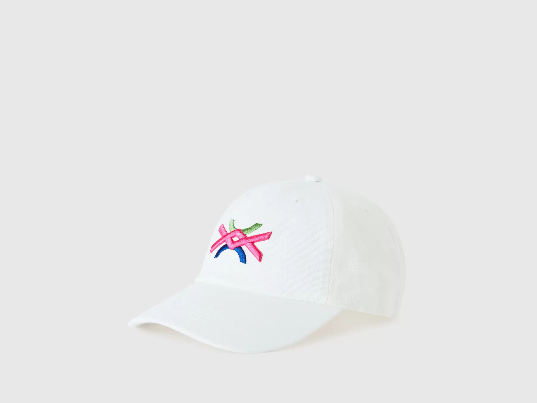 Benetton Cappellino Baseball Con Logo Bianco Best