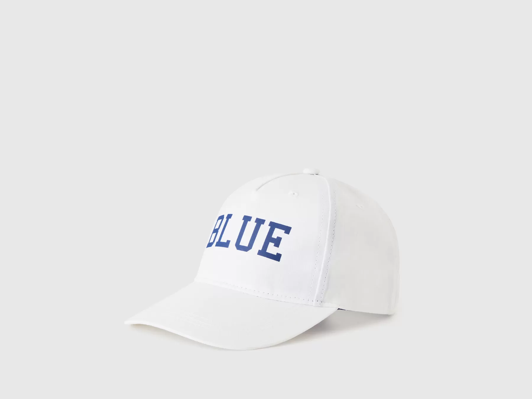 Benetton Cappellino Con Visiera E Stampa Bianco Best