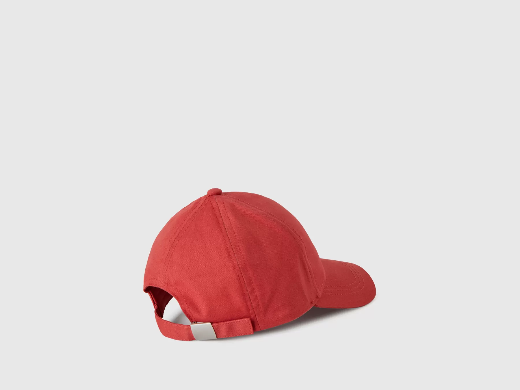 Benetton Cappellino In Cotone Con Visiera Rosso Flash Sale