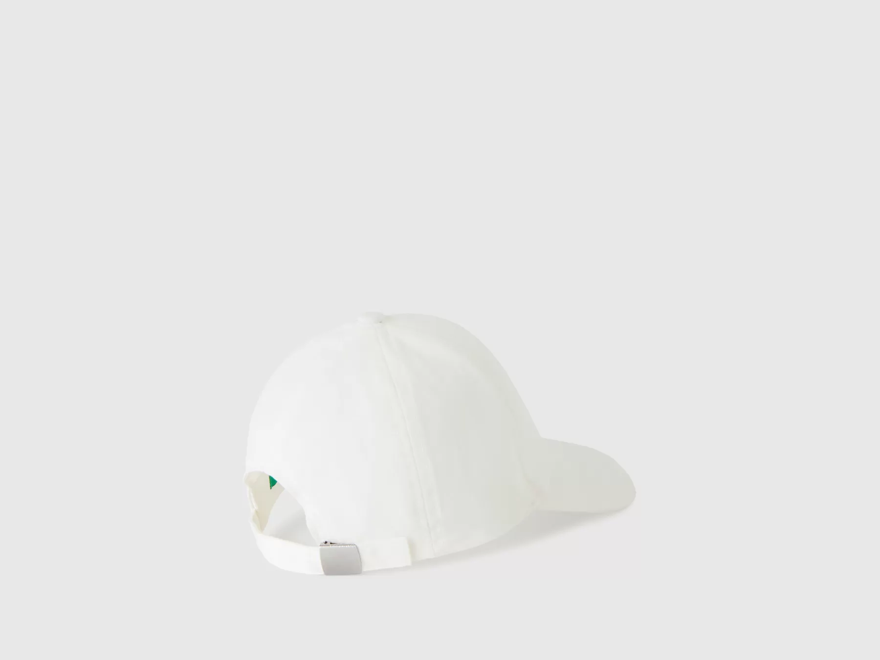 Benetton Cappellino In Cotone Con Visiera Bianco Sale