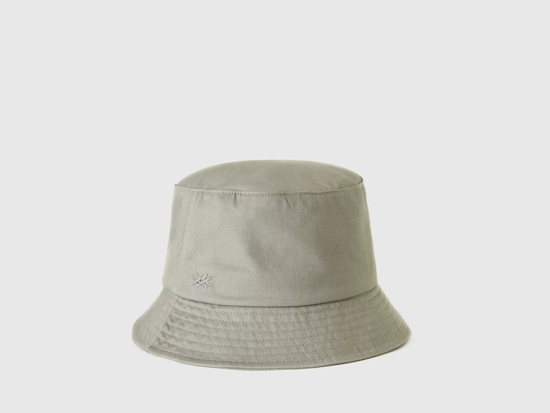 Benetton Cappello Stile Pescatorecon Logo Grigio Shop