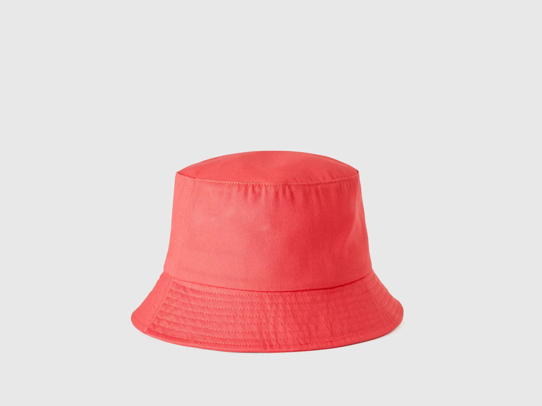 Benetton Cappello Stile Pescatorecon Logo Rosa Fashion