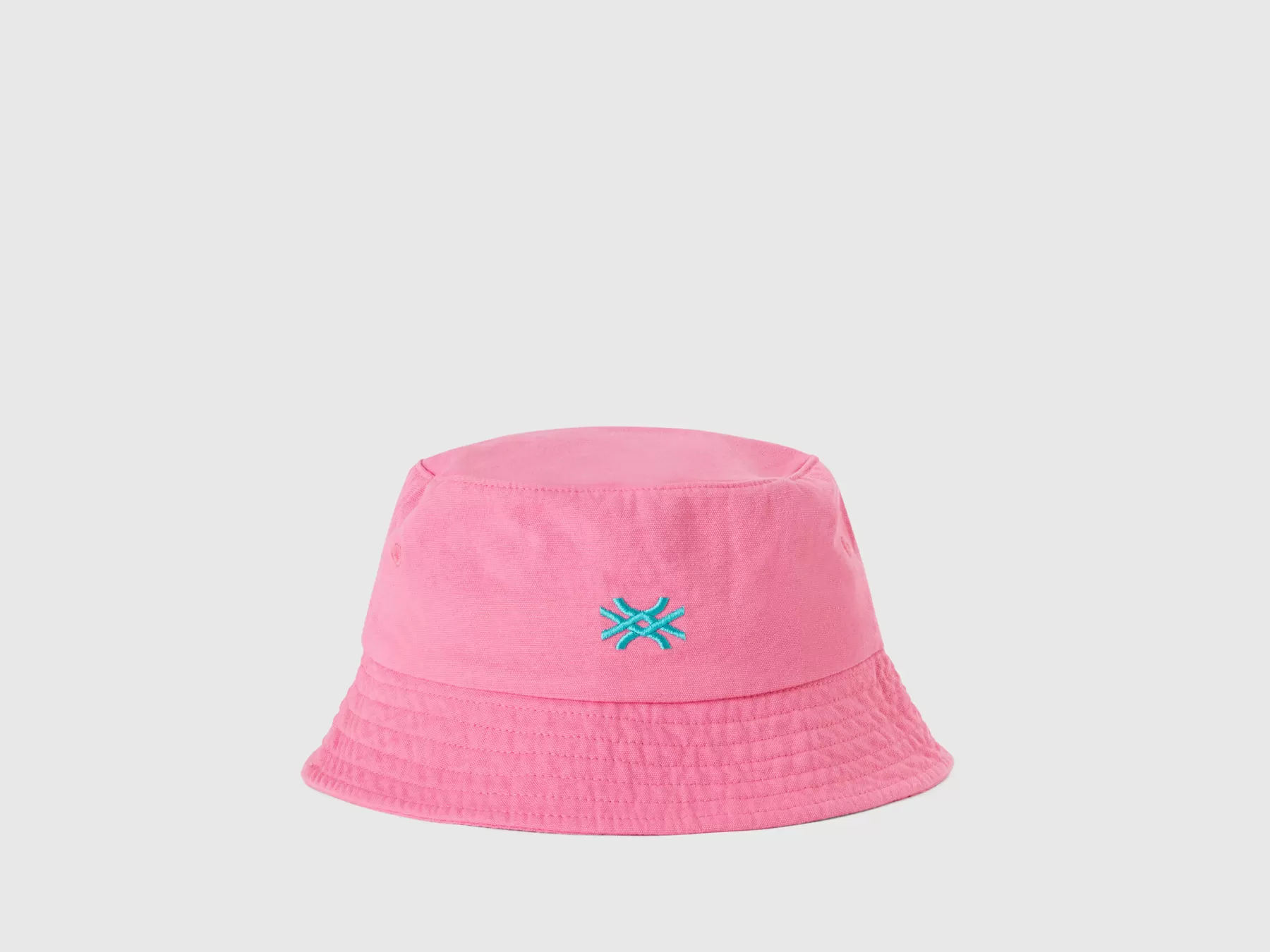 Benetton Cappellocon Ricamo Logo Rosa Cheap