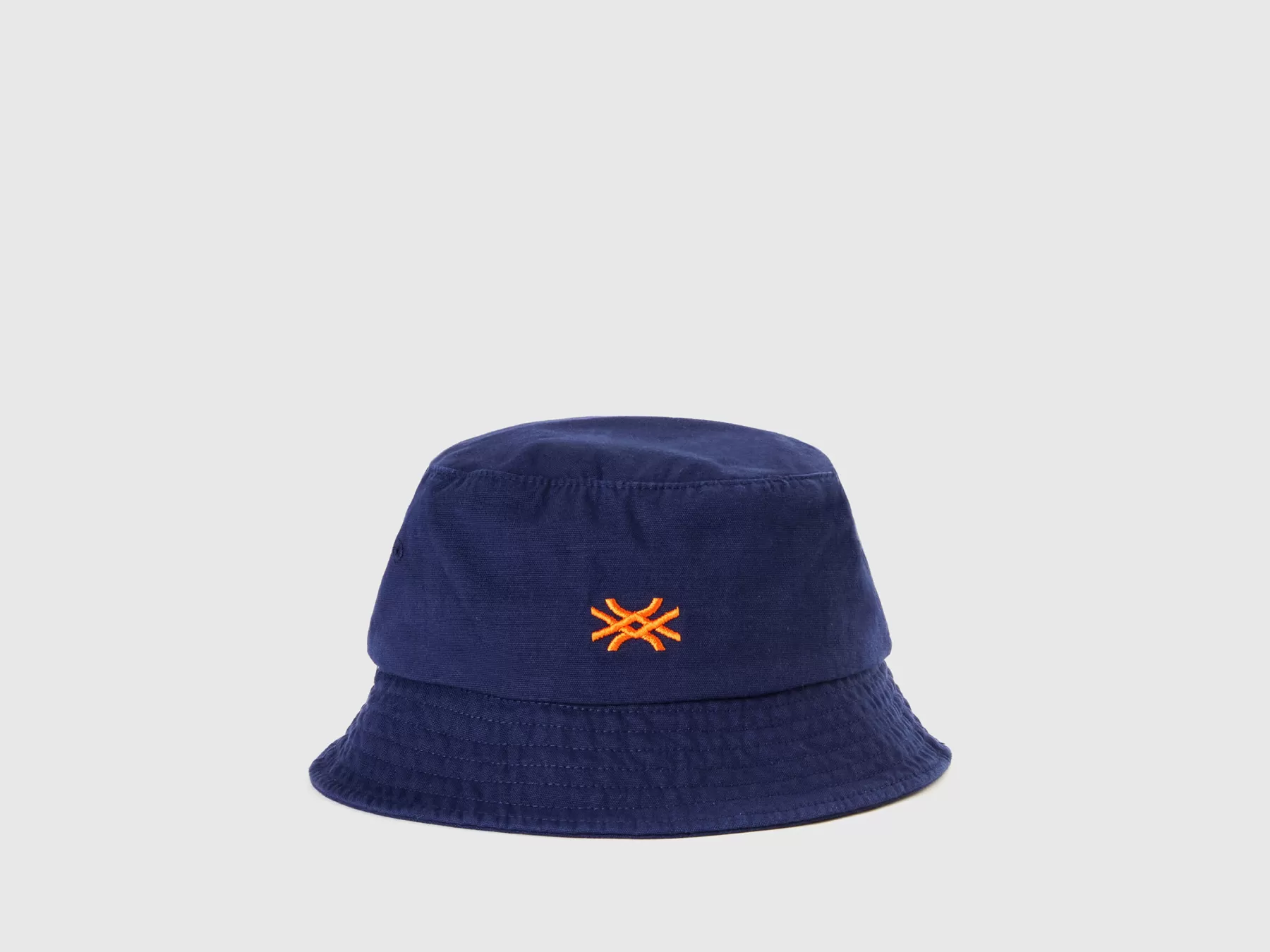 Benetton Cappellocon Ricamo Logo Blu Scuro Flash Sale