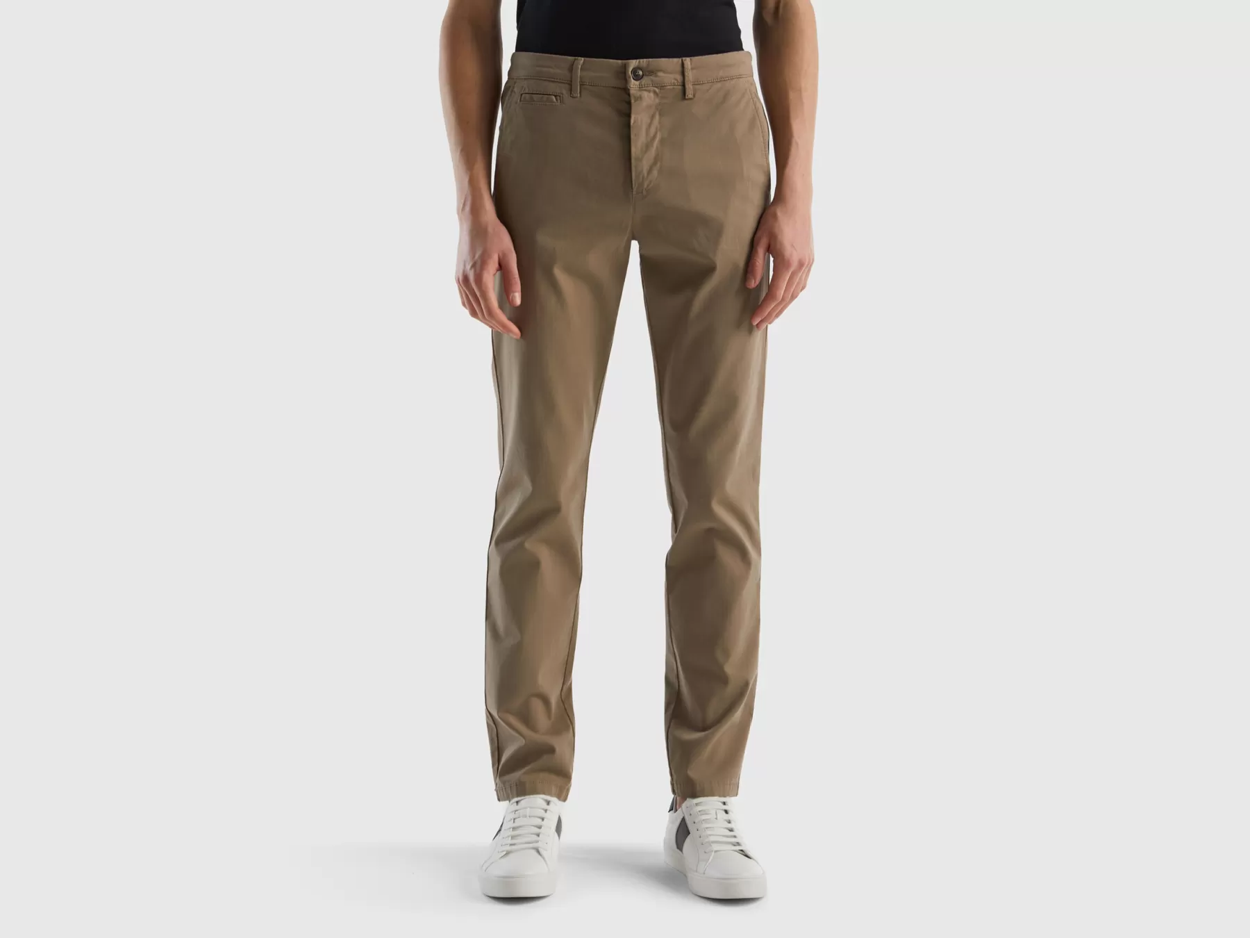 Benetton Chino Slim Fit Tortora Best