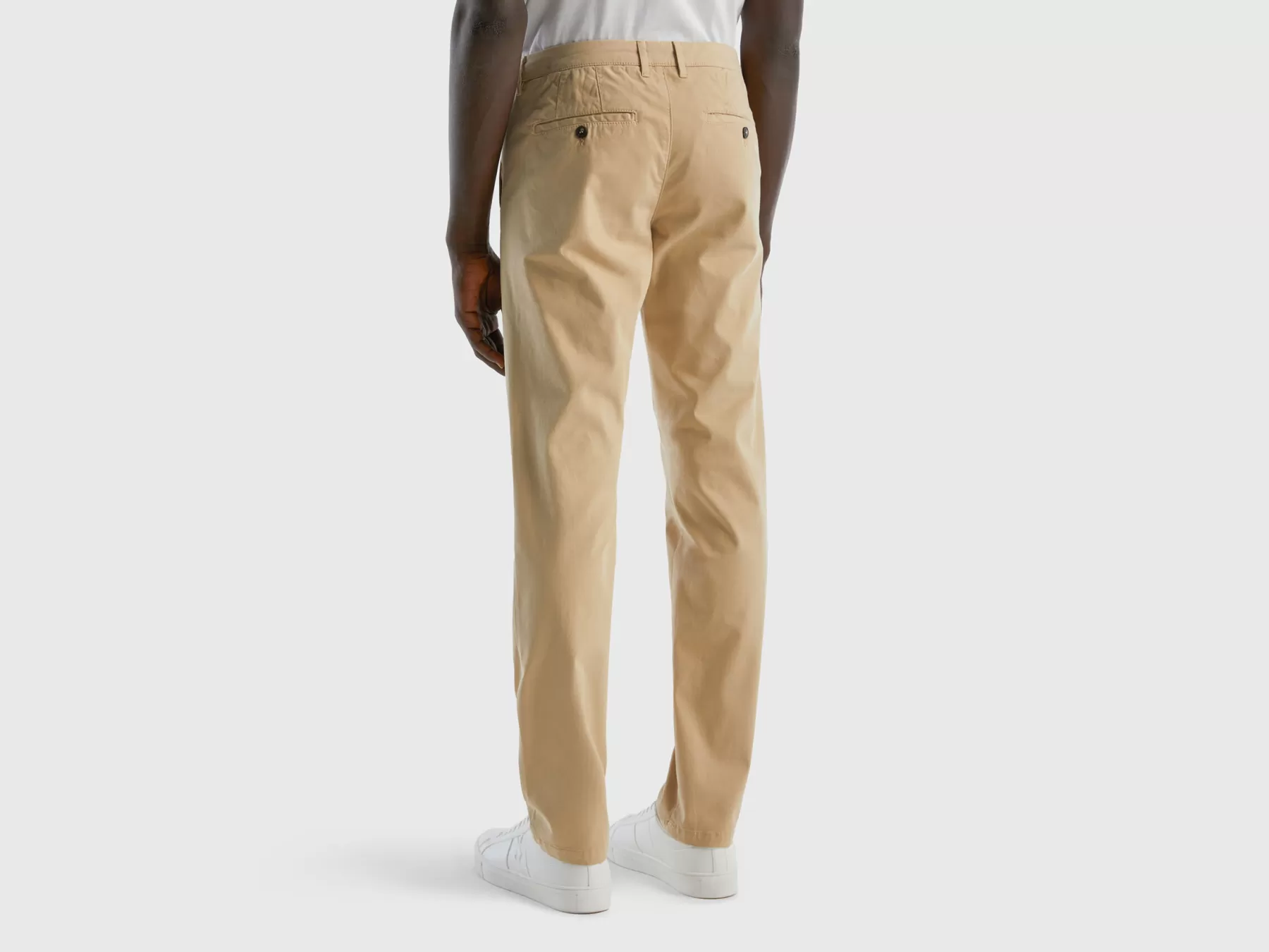 Benetton Chino Slim Fit Beige Discount