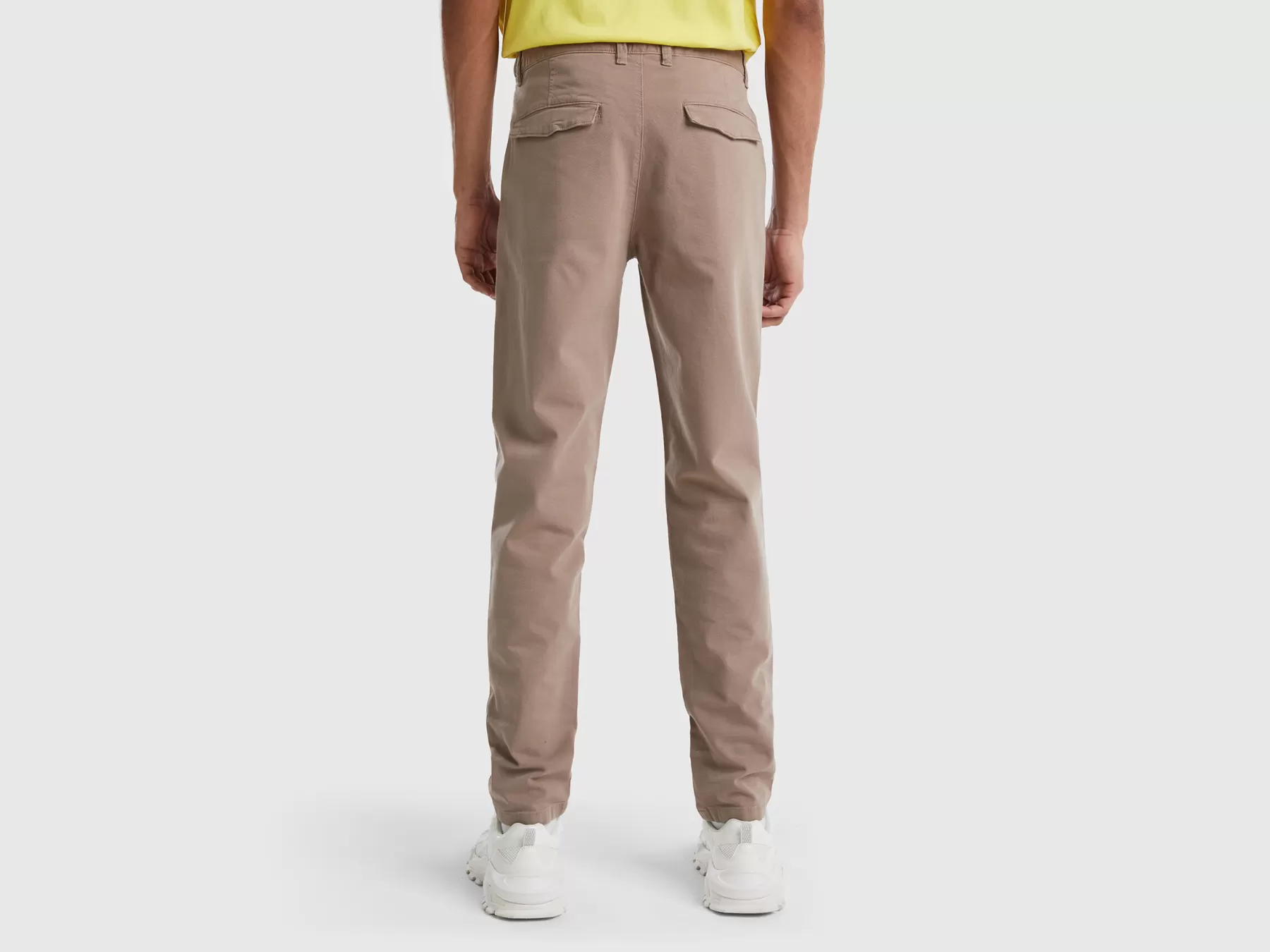 Benetton Chino Slim Fit Tortora Outlet